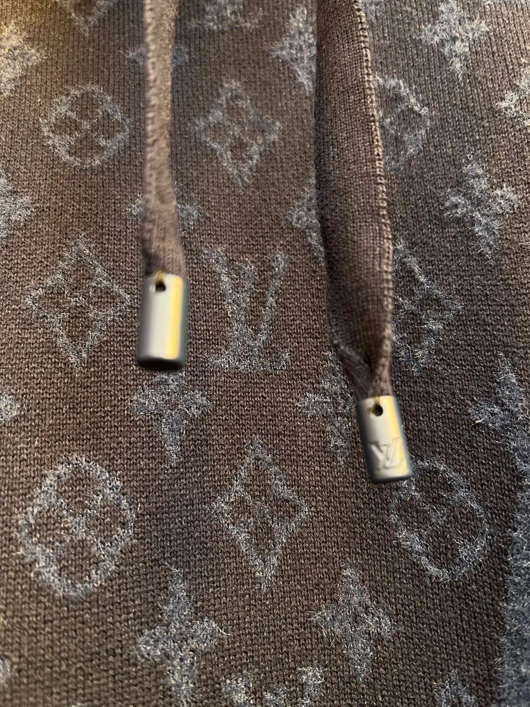 Monogram Jacquard Panel Knit Hoodie D37020553 — view 2