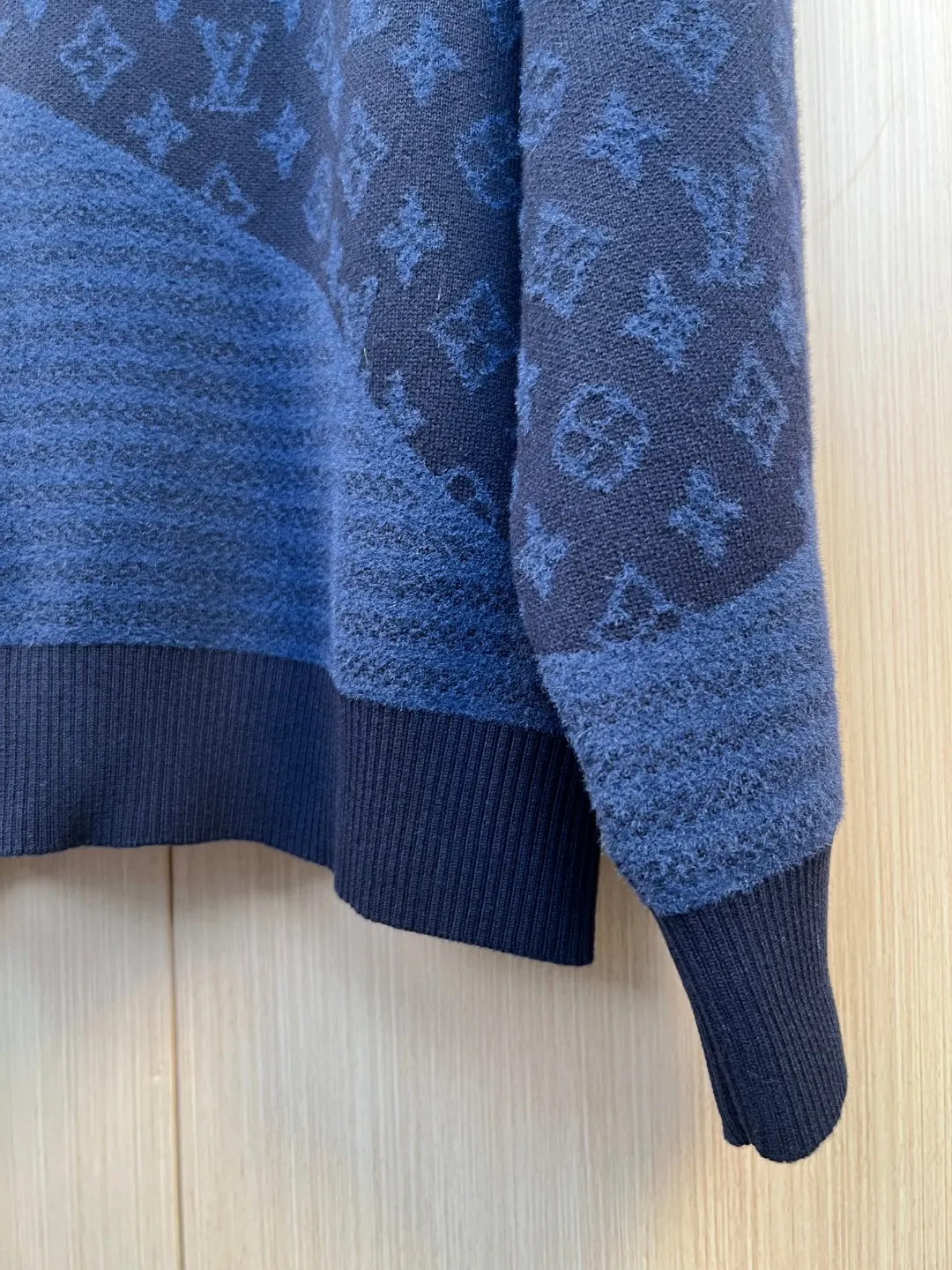 Monogram Jacquard Panel Knit Hoodie D37020553 — view 7