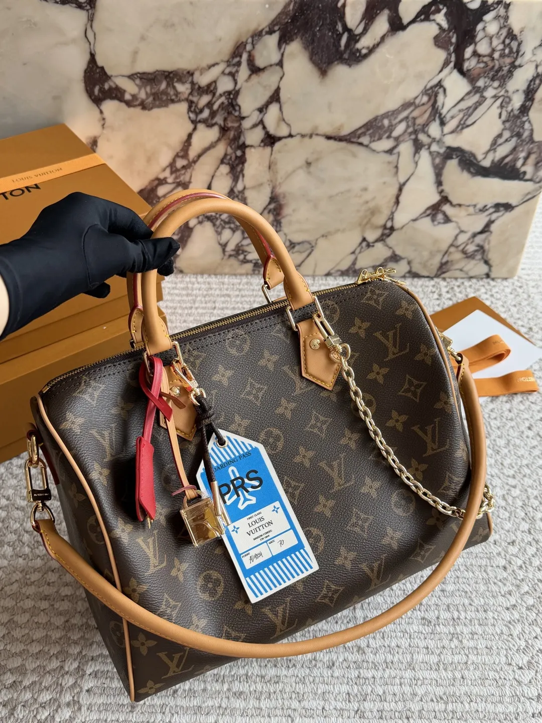 Speedy 30 Monogram Canvas Bandoulière Bag D37018275 — view 10