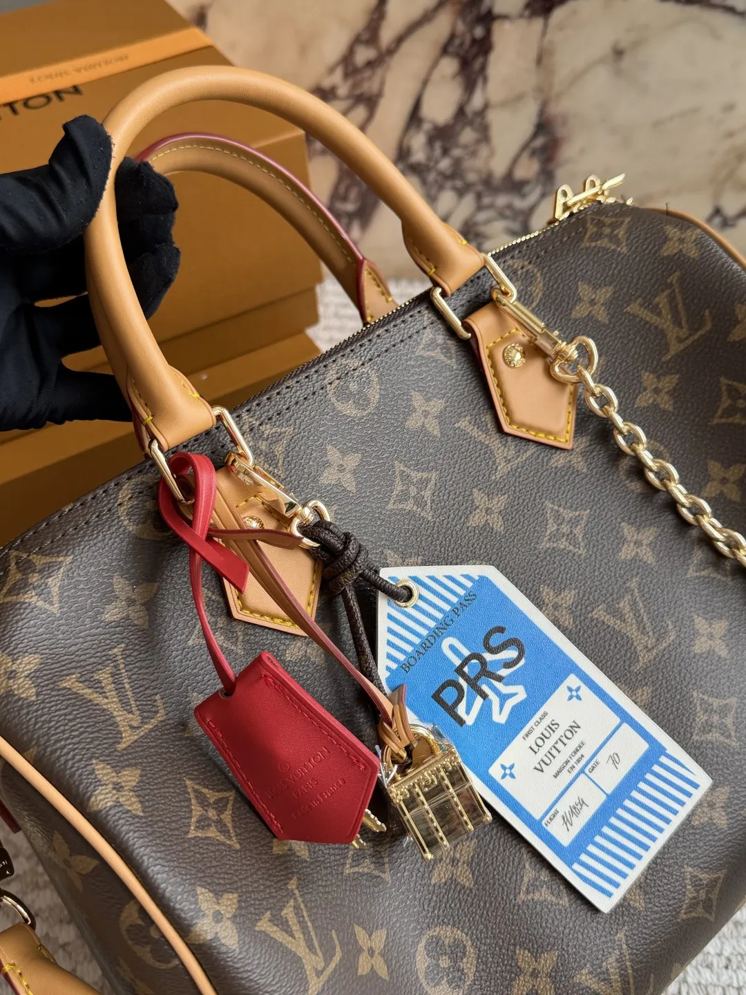 Speedy 30 Monogram Canvas Bandoulière Bag D37018275 — view 12