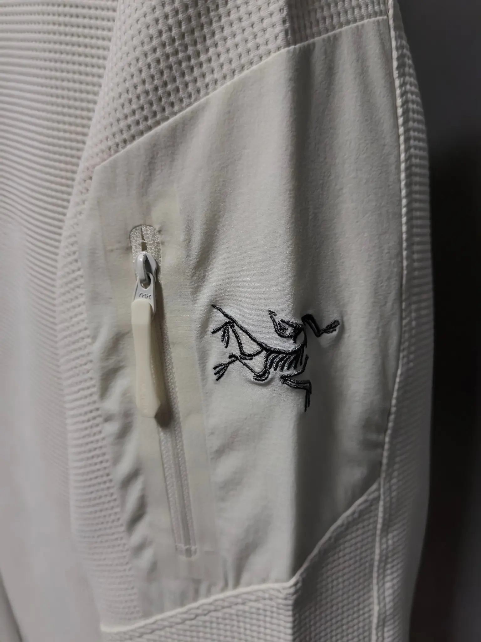 Waffle-Knit Zip-Up Hooded Jacket D38022128 — view 6
