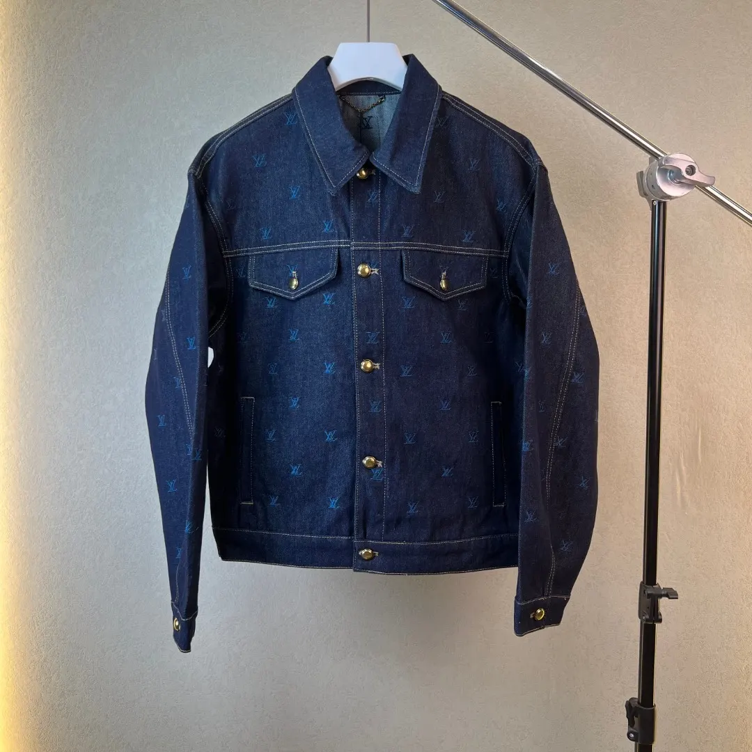 Monogram Embroidered Denim Trucker Jacket D39020568
