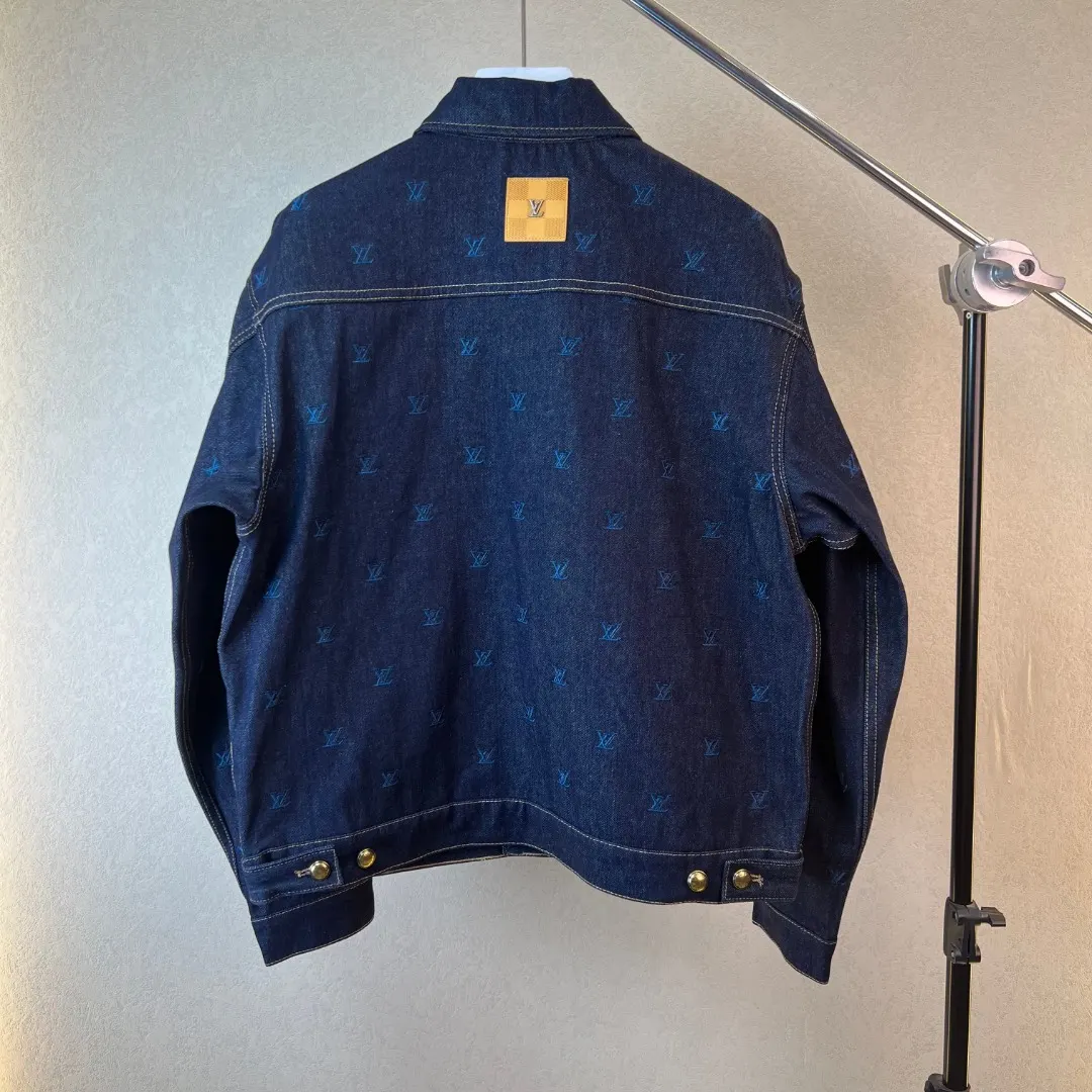 Monogram Embroidered Denim Trucker Jacket D39020568 — view 2