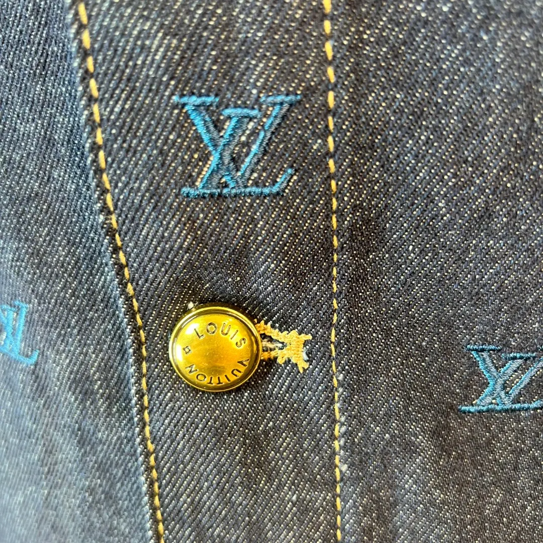 Monogram Embroidered Denim Trucker Jacket D39020568 — view 4