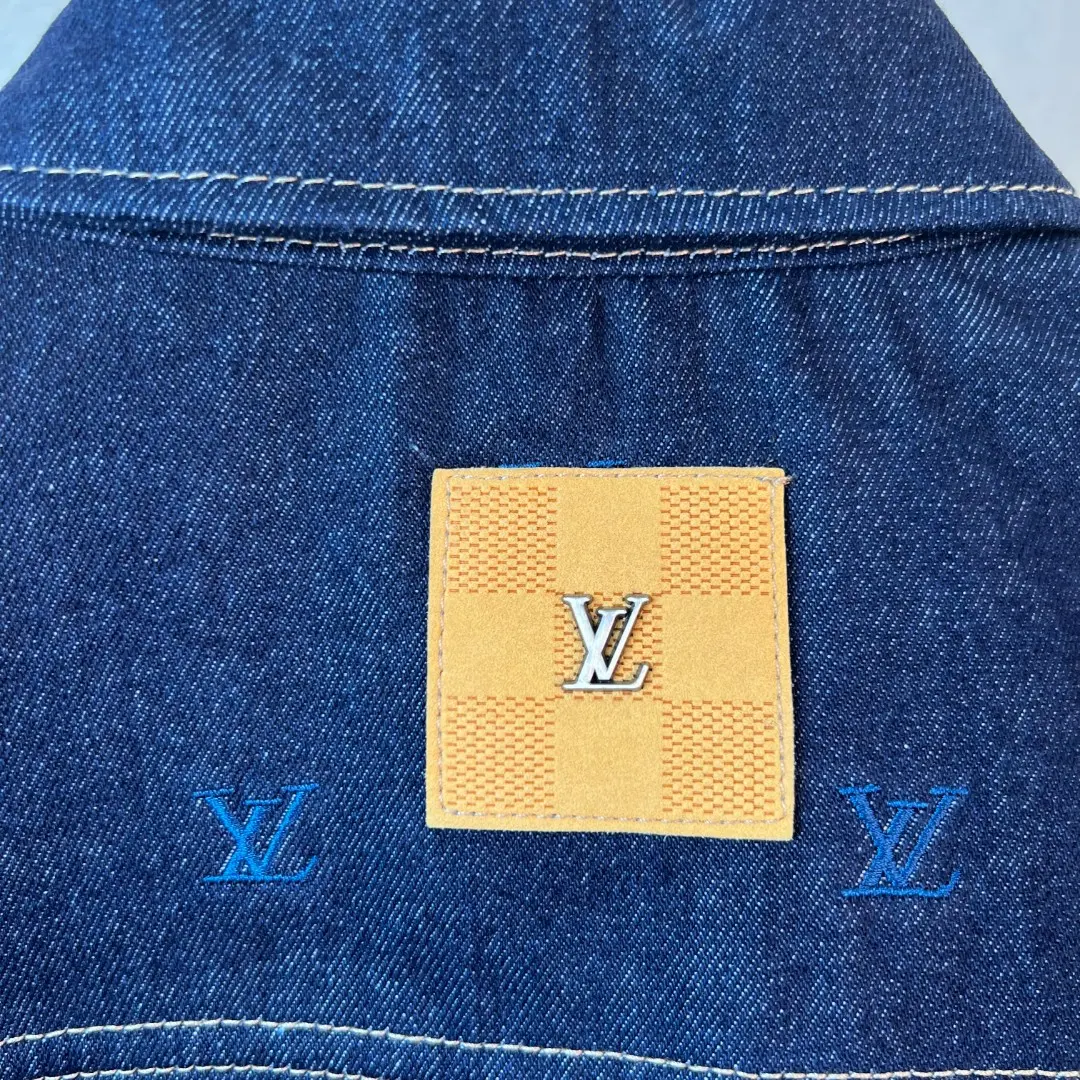 Monogram Embroidered Denim Trucker Jacket D39020568 — view 7