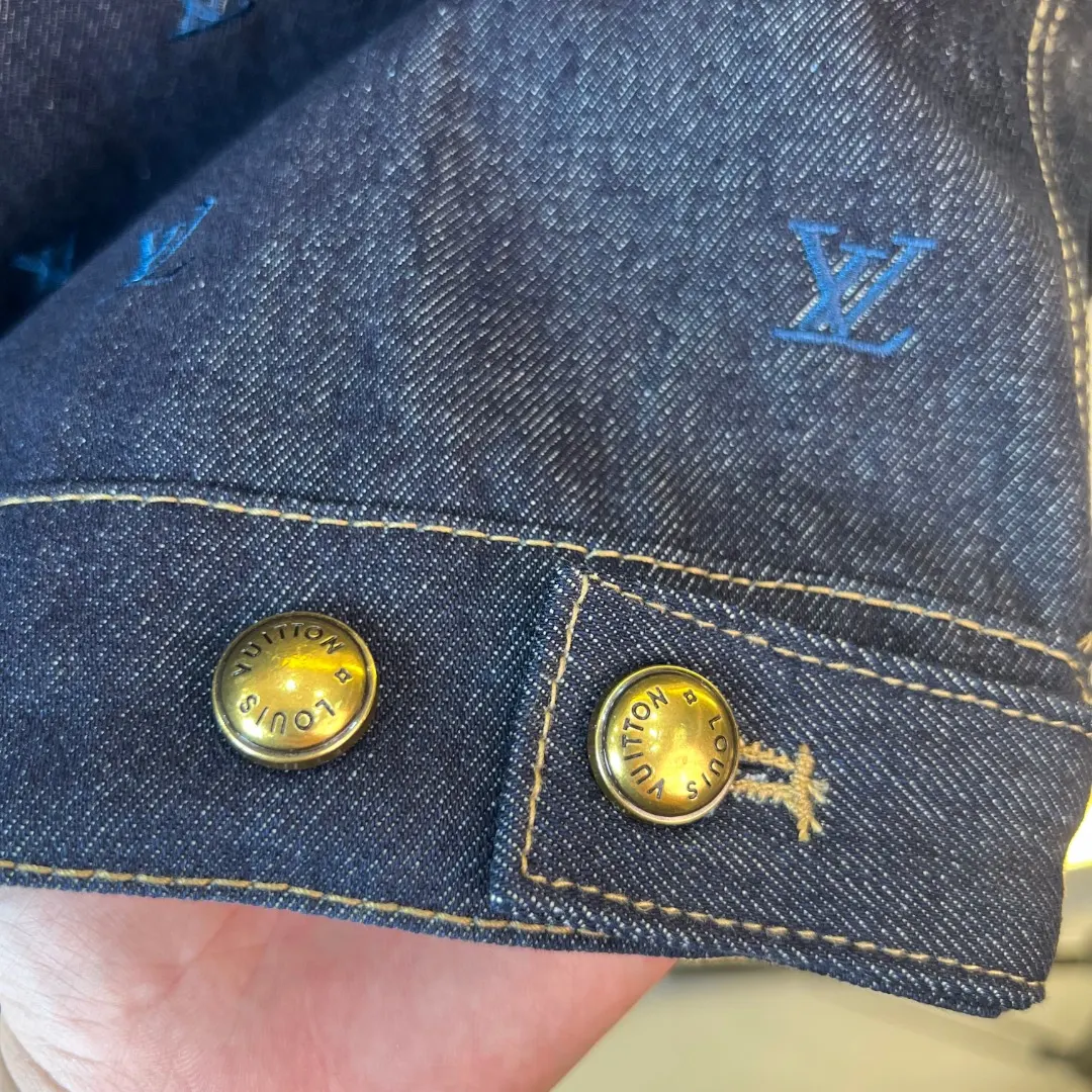 Monogram Embroidered Denim Trucker Jacket D39020568 — view 8