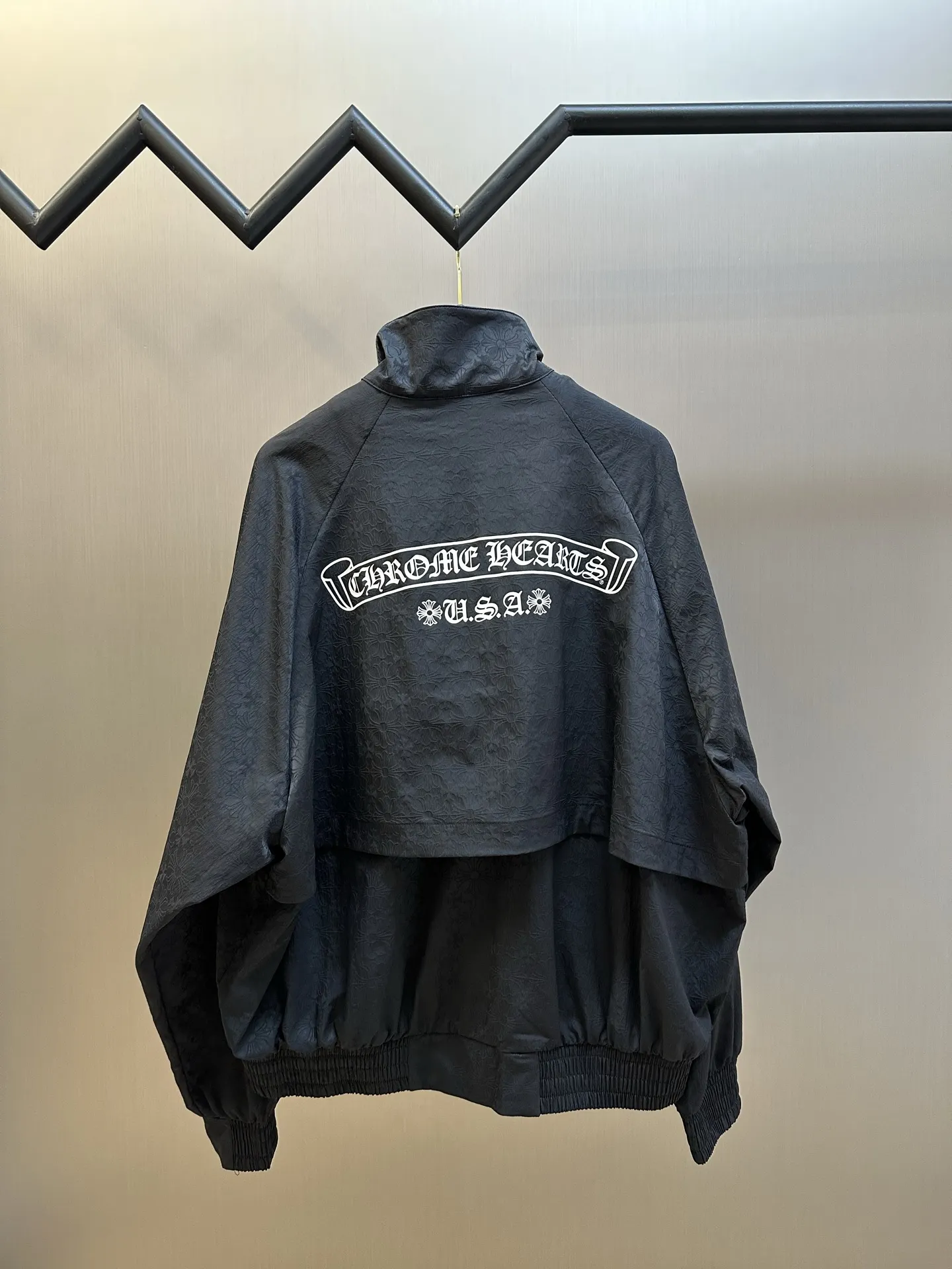 Monogram Jacquard Zip-Up Bomber Jacket D39020465 — view 4