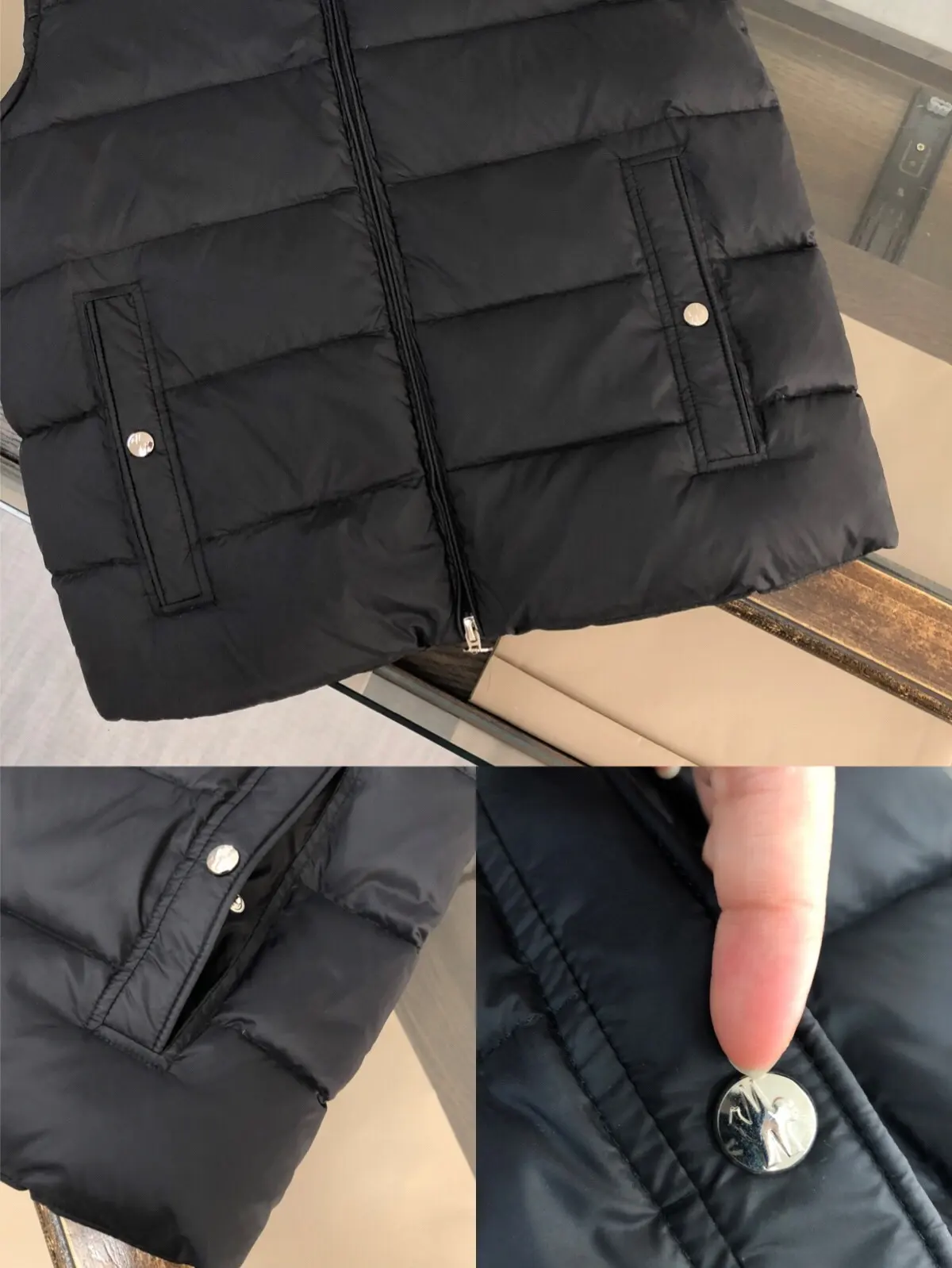 Hooded Down-Filled Gilet D42022165 — view 6