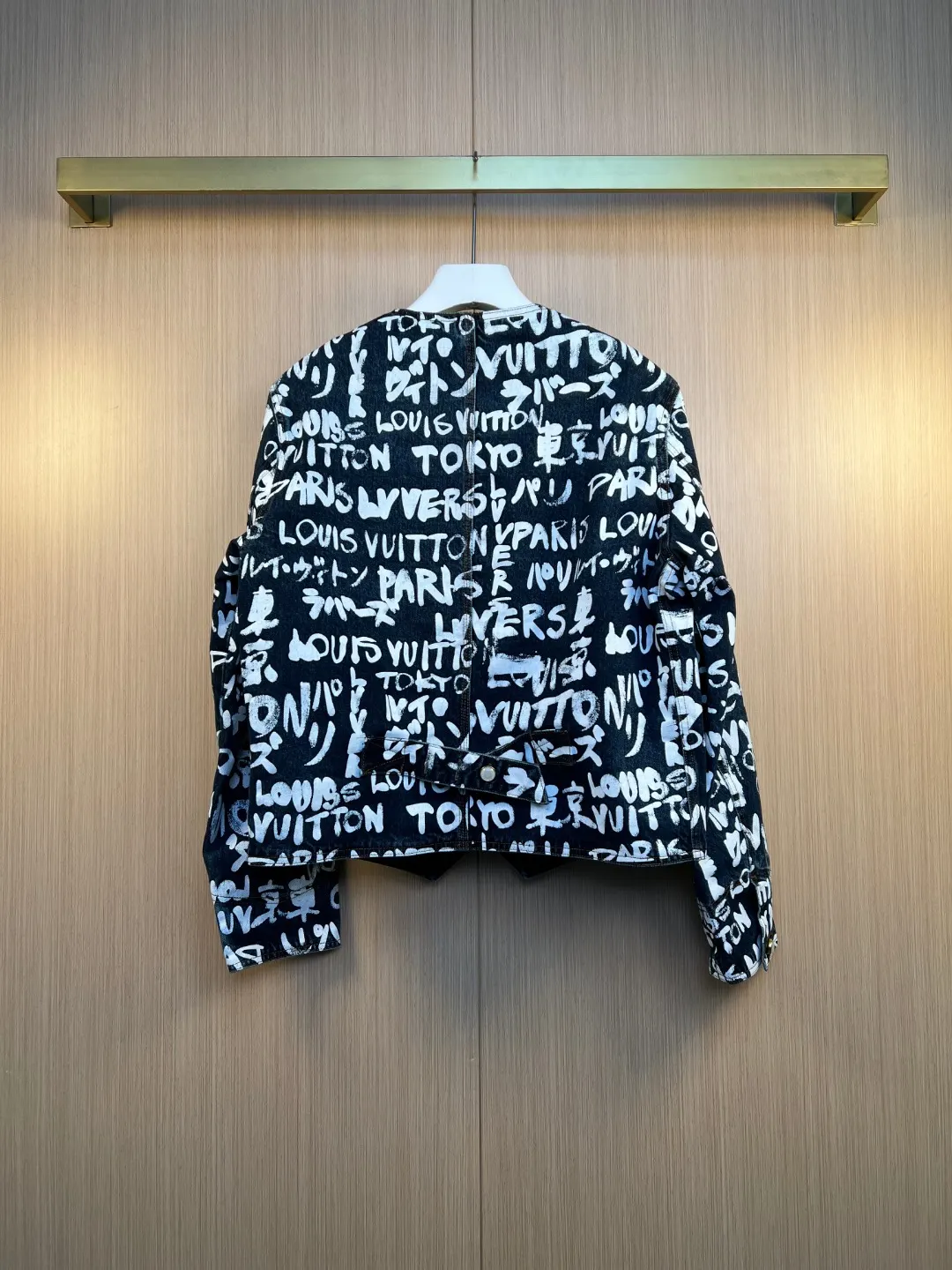 Nigo Graffiti Print Denim Padded Jacket D43020566 — view 7