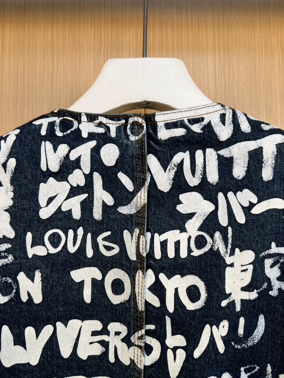 Nigo Graffiti Print Denim Padded Jacket D43020566 — view 9