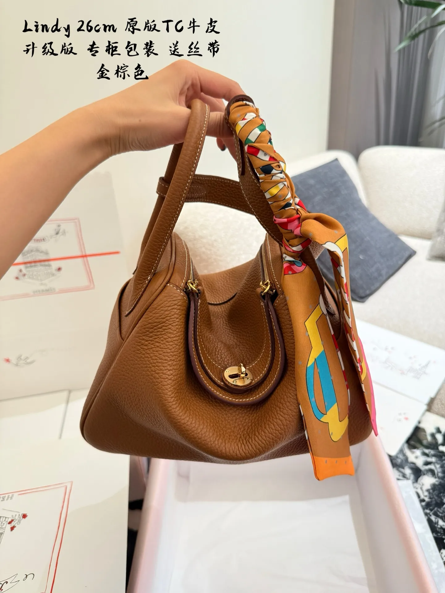 Lindy Top-Handle Bag D43018505 — view 6
