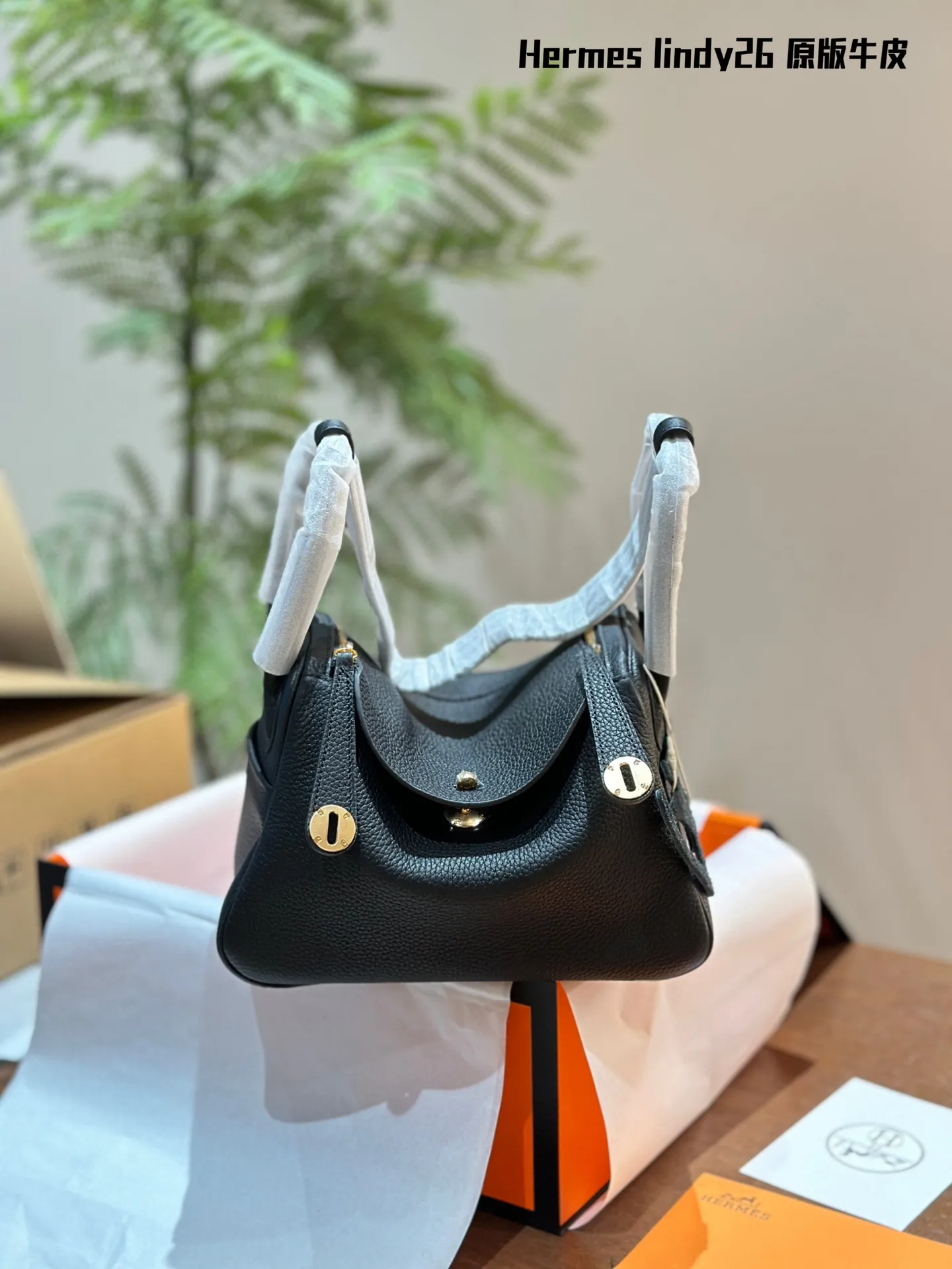 Lindy Grained Leather Top-Handle Bag D43018502