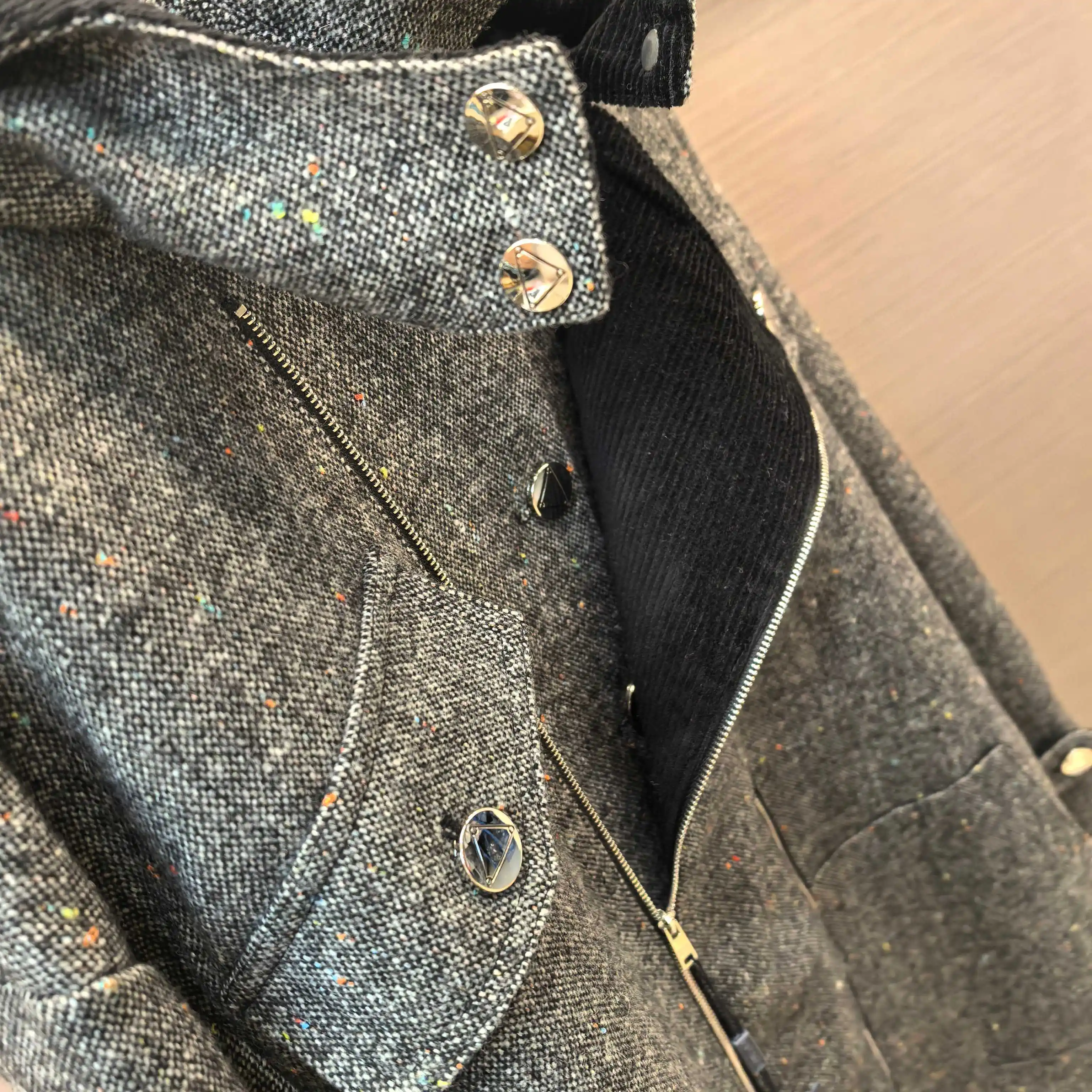 Belted Hooded Wool-Blend Coat D44523713 — view 4