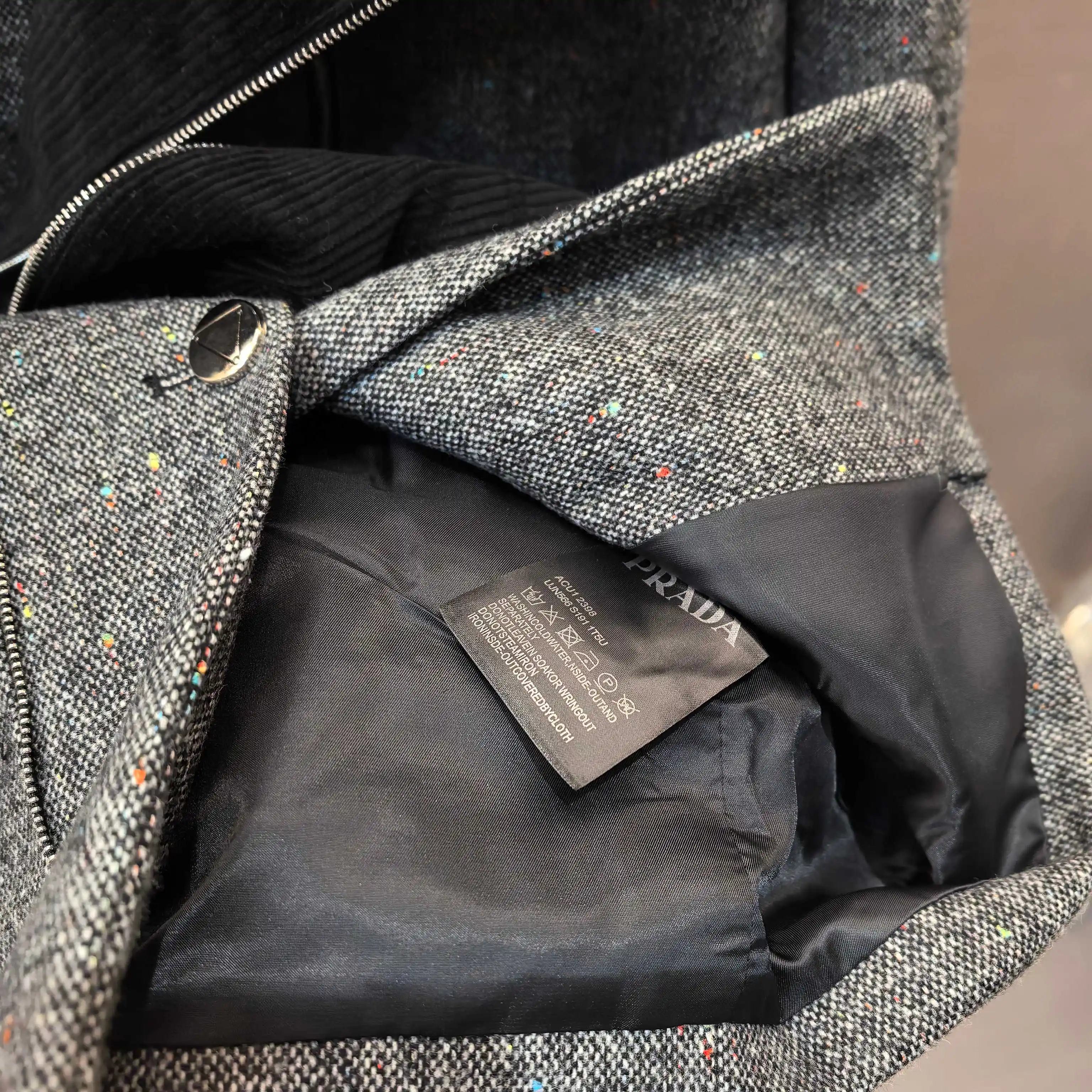 Belted Hooded Wool-Blend Coat D44523713 — view 7