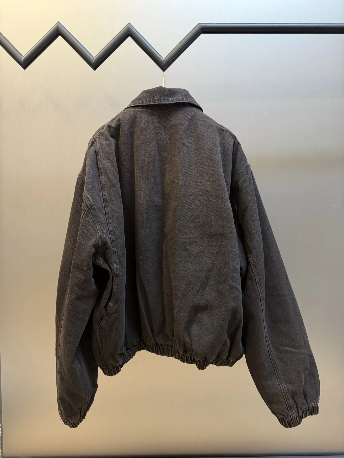 Logo-Appliqué Padded Denim Jacket D46020457 — view 4