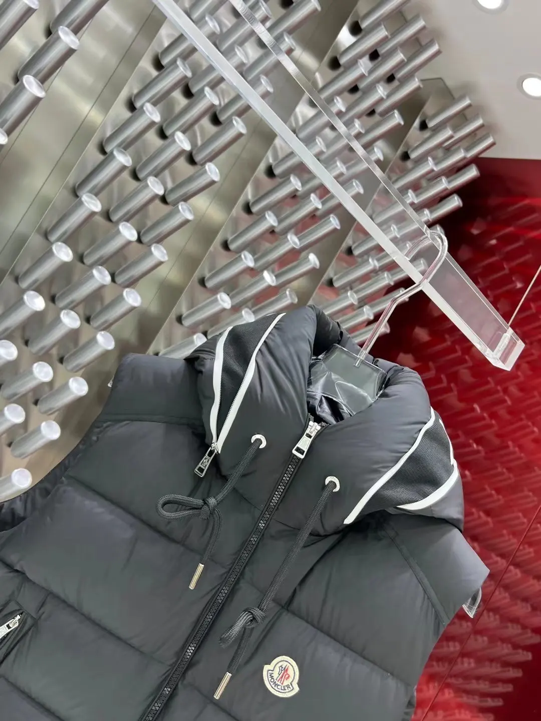 Moncler Hooded Down-Filled Puffer Gilet D47022143 — view 2