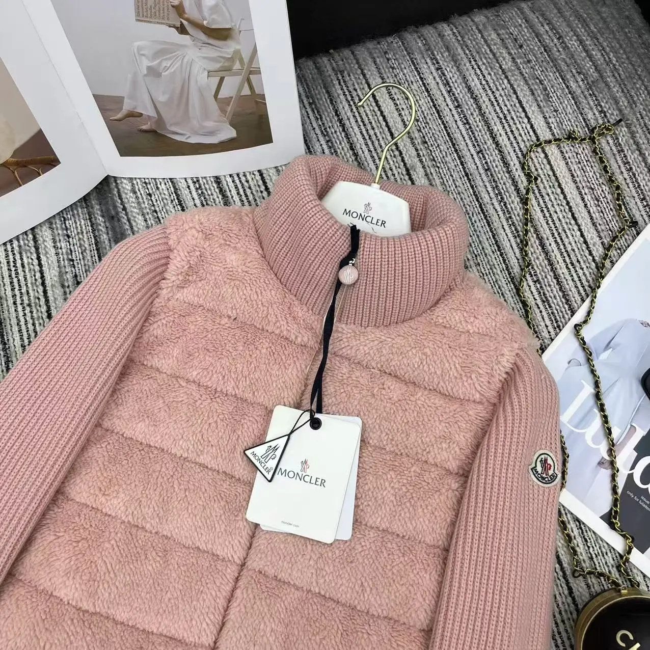Quilted Down-Filled Cardigan Jacket D47022187 — view 2