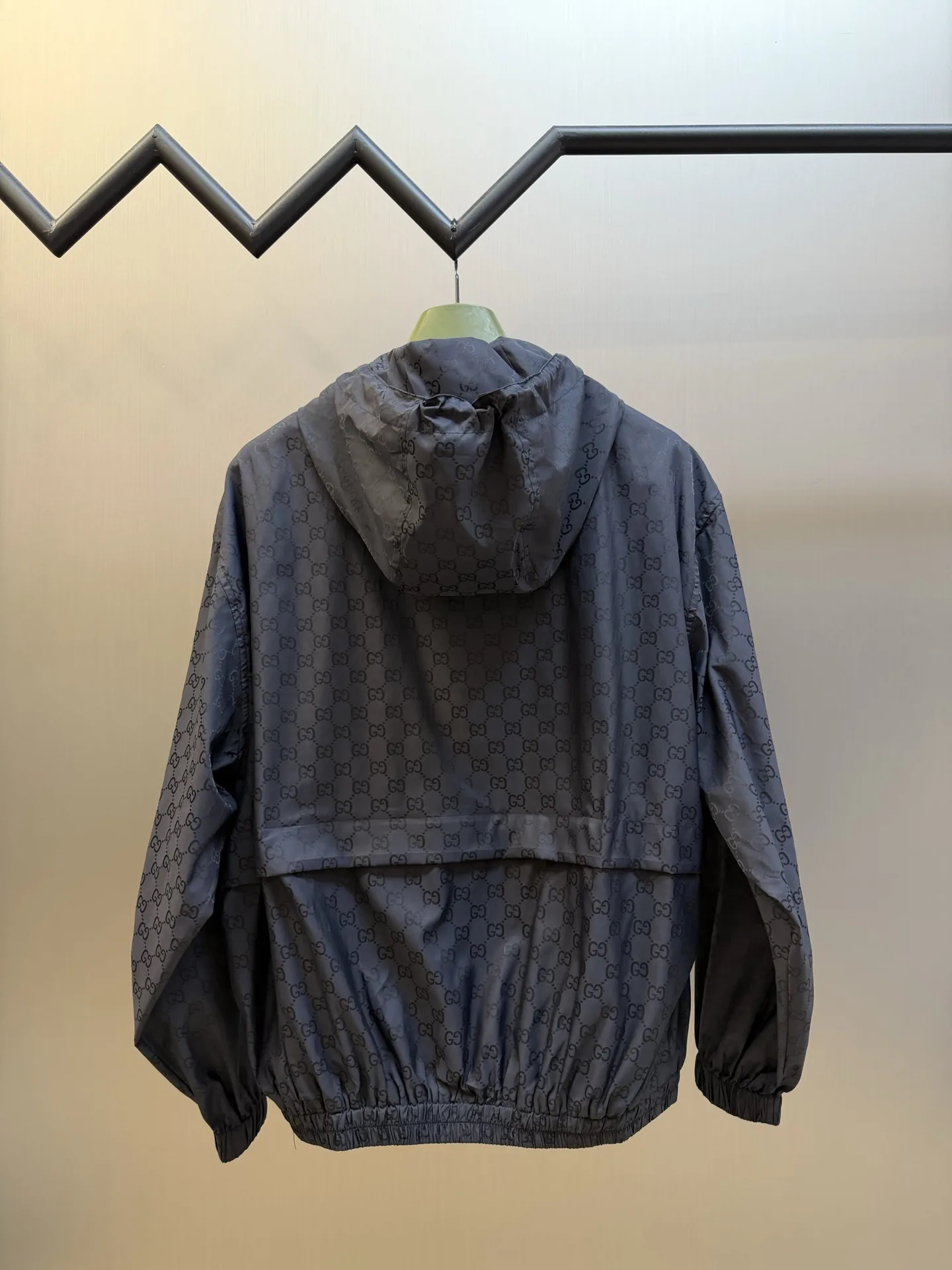 GG Monogram Nylon Hooded Windbreaker D49020467 — view 4