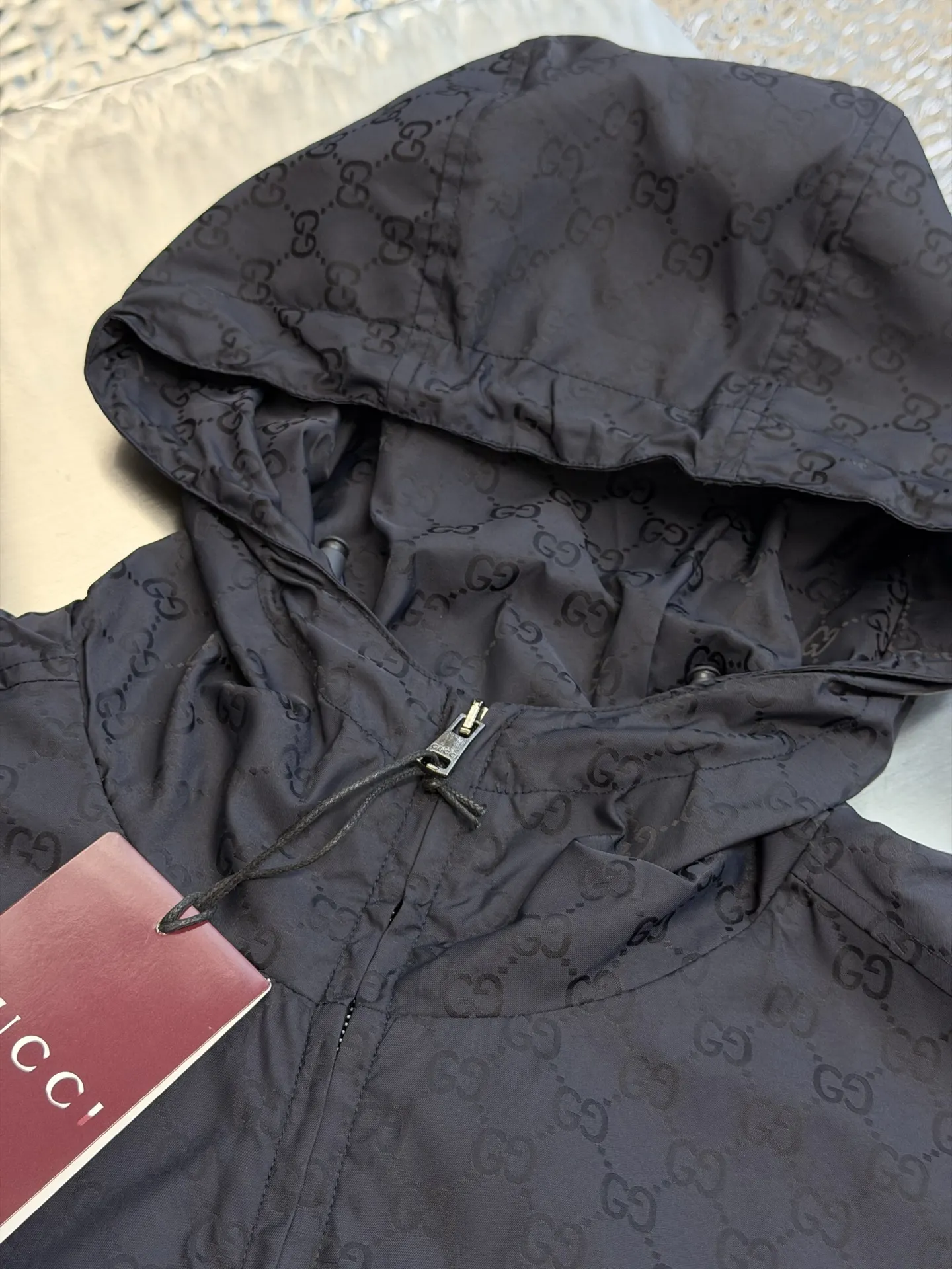 GG Monogram Nylon Hooded Windbreaker D49020467 — view 6