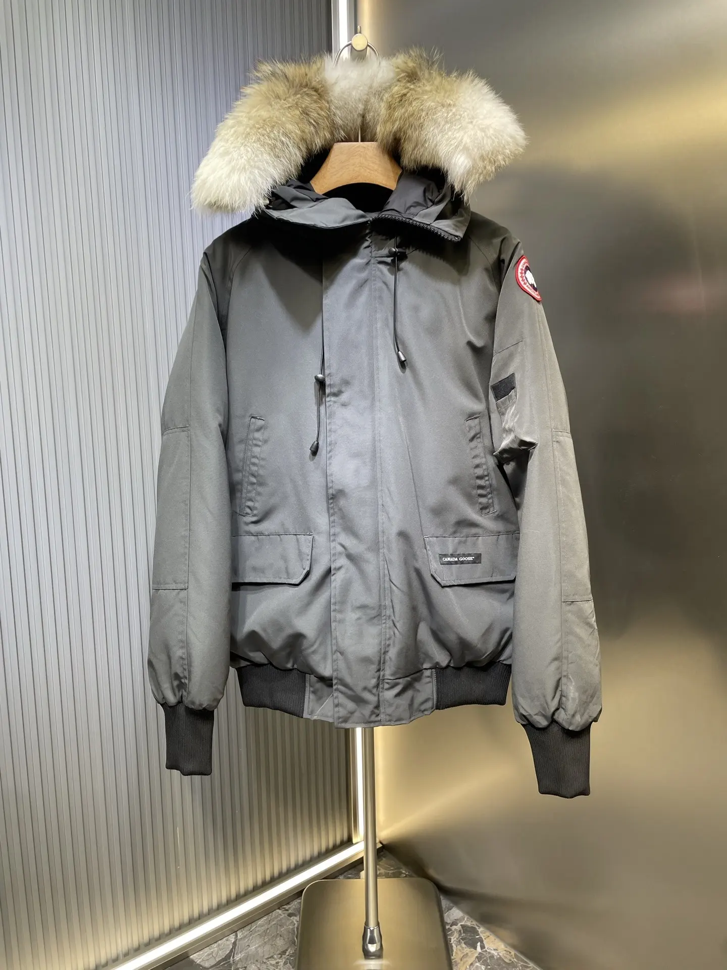 Chilliwack Fur-Trimmed Down Bomber Jacket D53022250