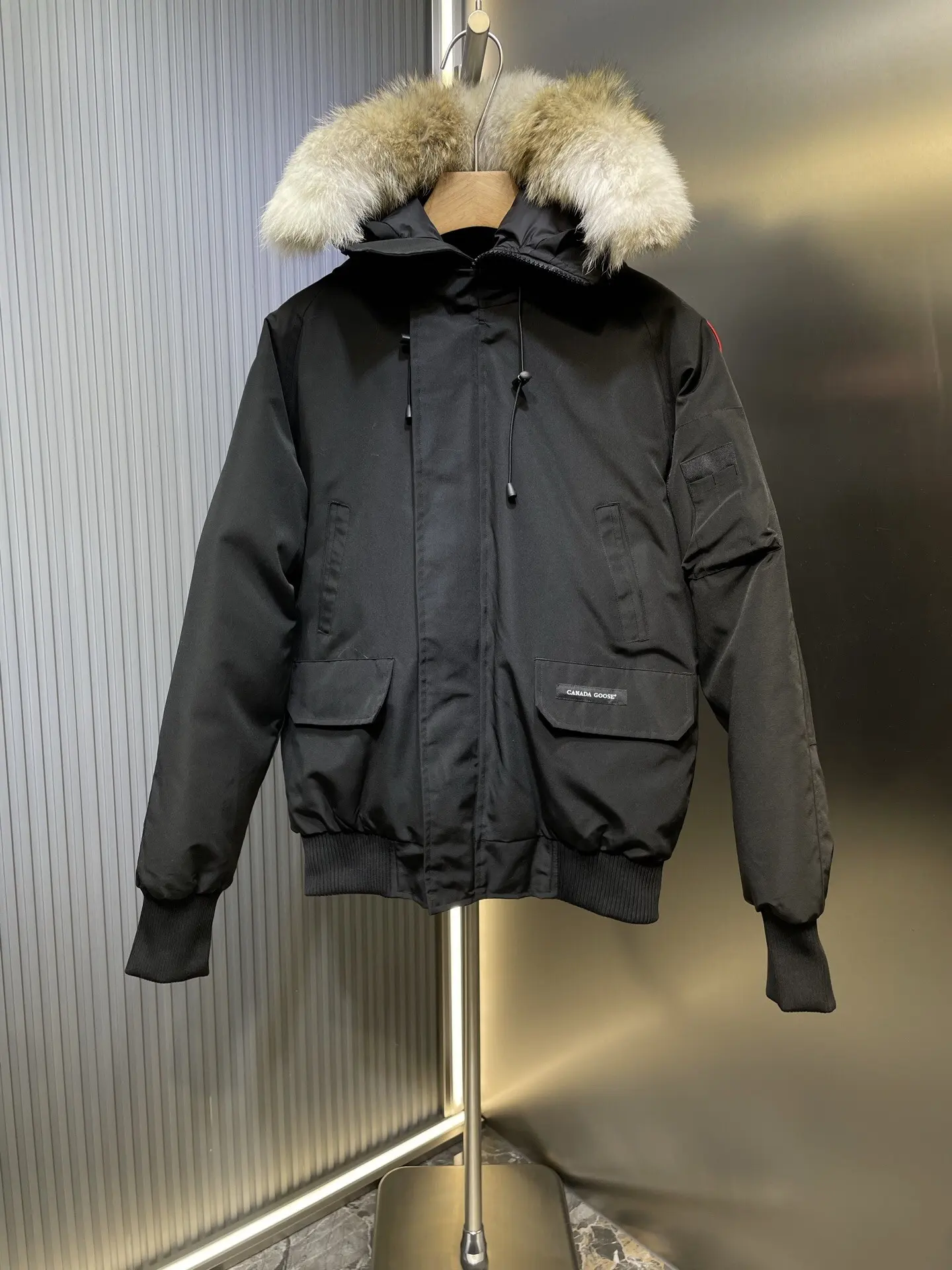 Chilliwack Fur-Trimmed Down Bomber Jacket D53022249