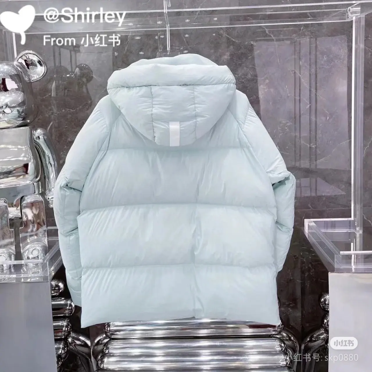 Junction Pastel Down Parka with White Label D53022282 — view 5