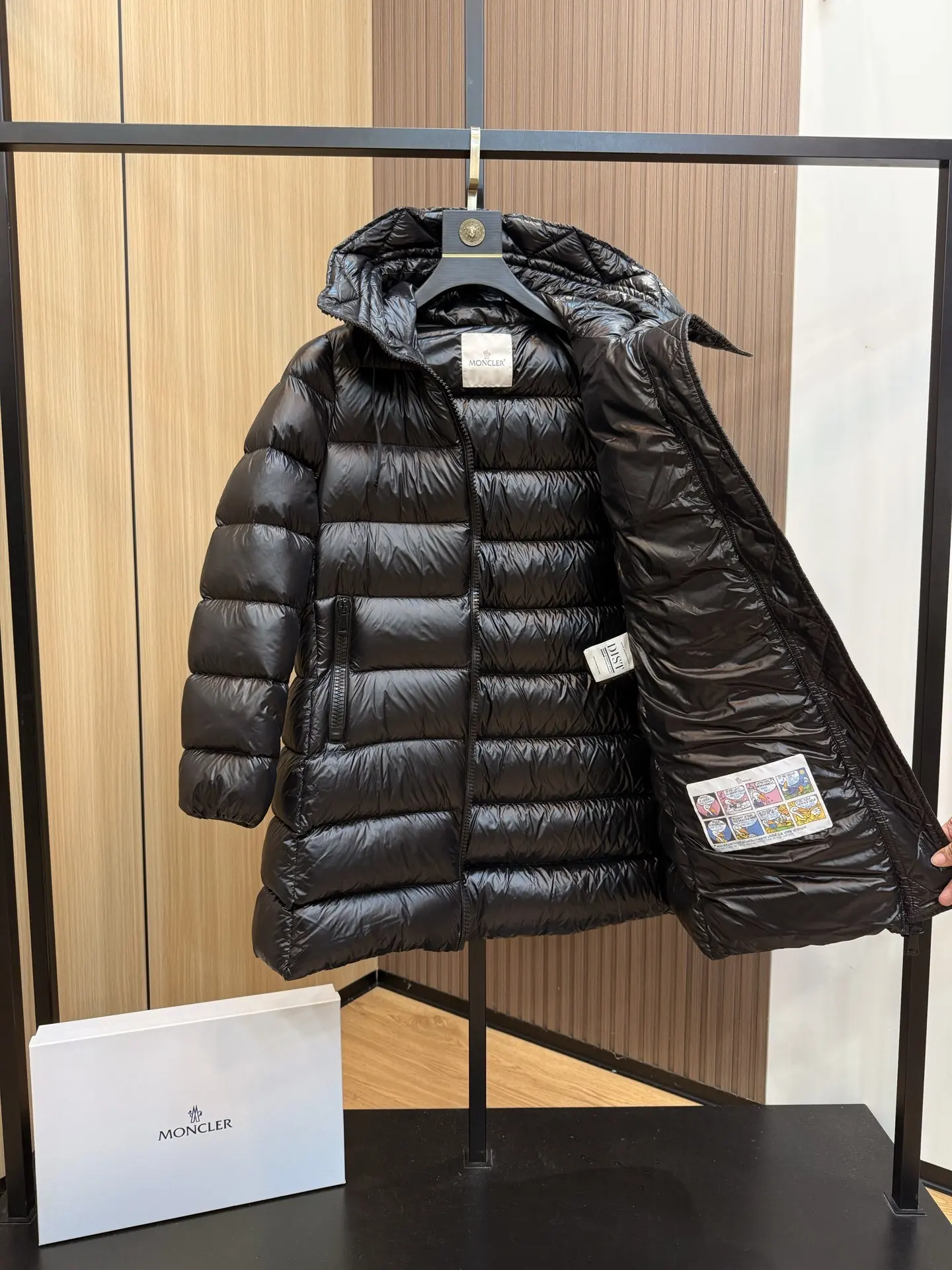 Suyen Hooded Longline Down Coat D55022196 — view 8