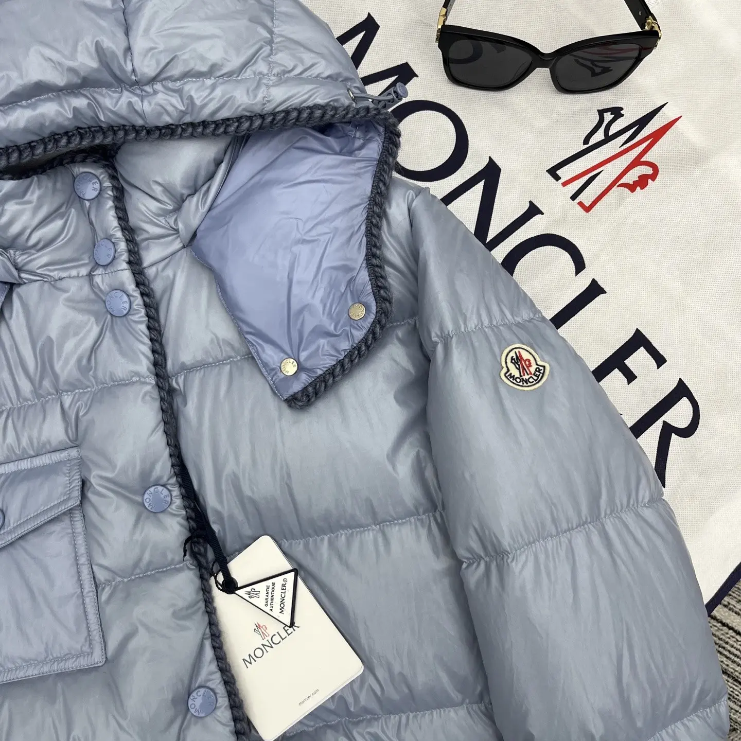 Glarein Hooded Quilted Down Jacket D59022175 — view 3