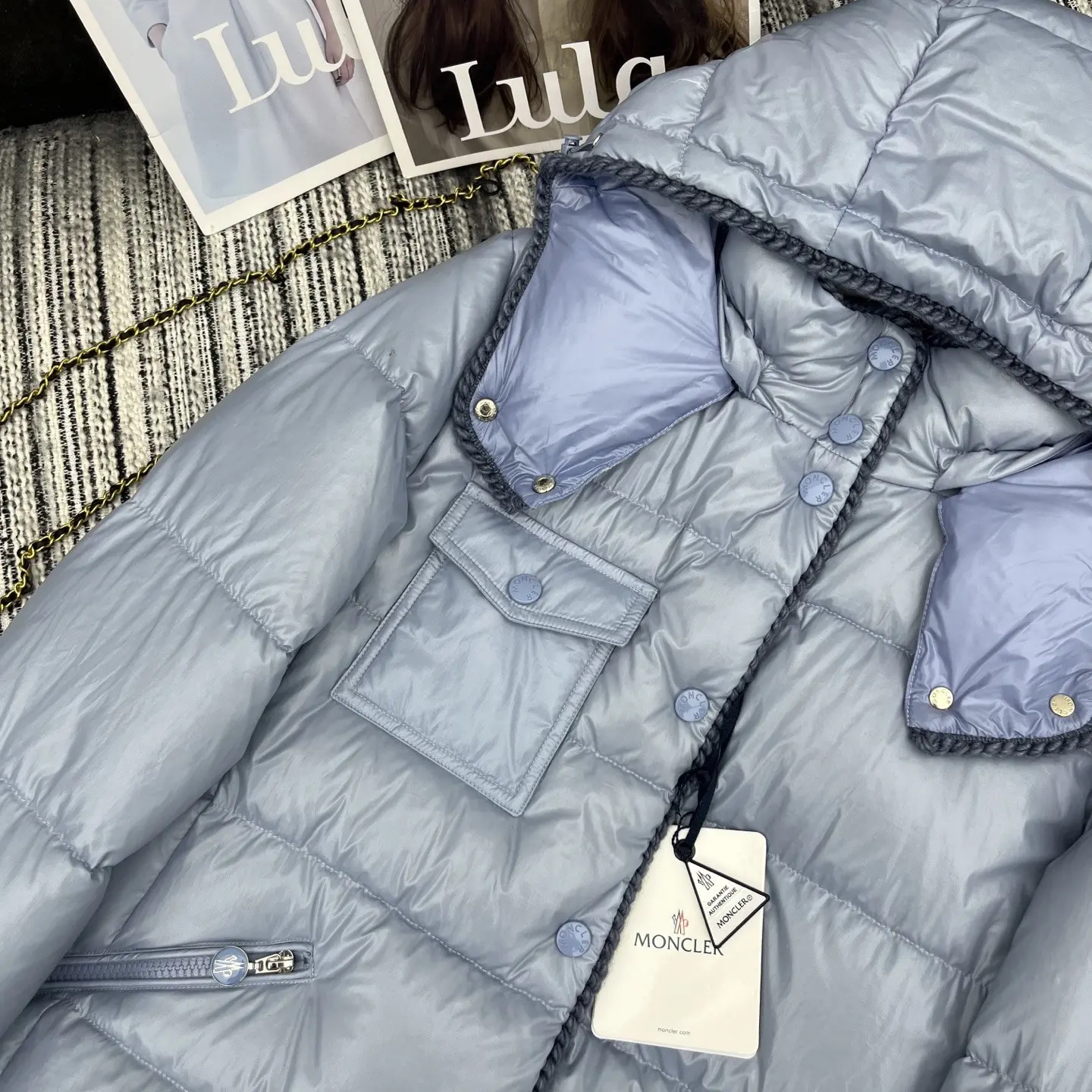 Glarein Hooded Quilted Down Jacket D59022175 — view 4