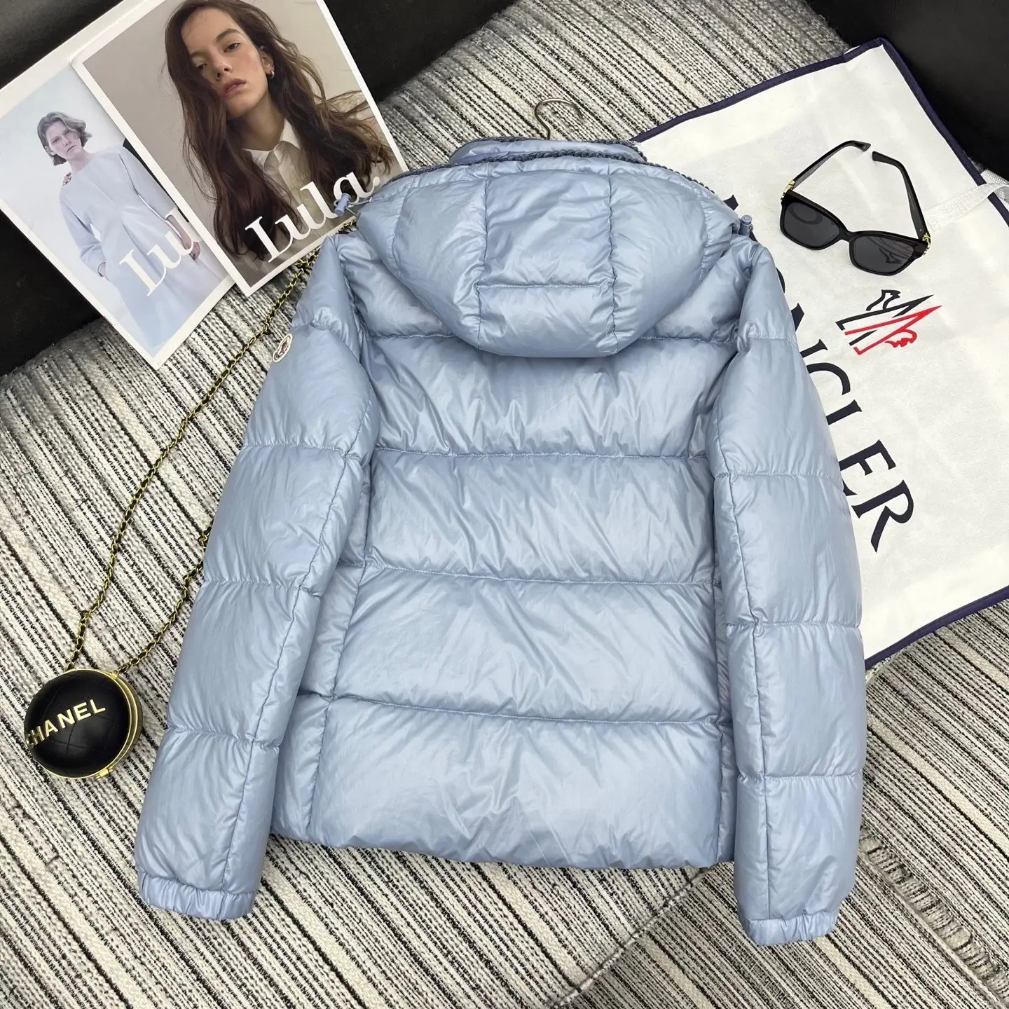 Glarein Hooded Quilted Down Jacket D59022175 — view 8