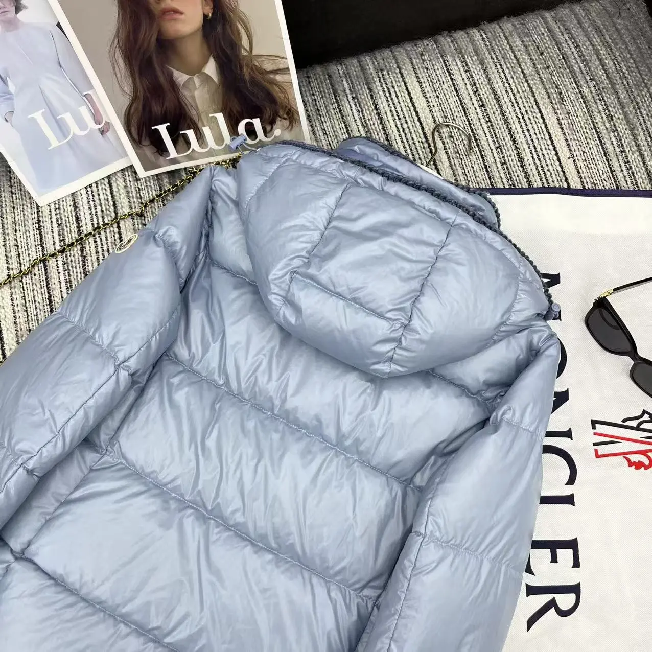Glarein Hooded Quilted Down Jacket D59022175 — view 9