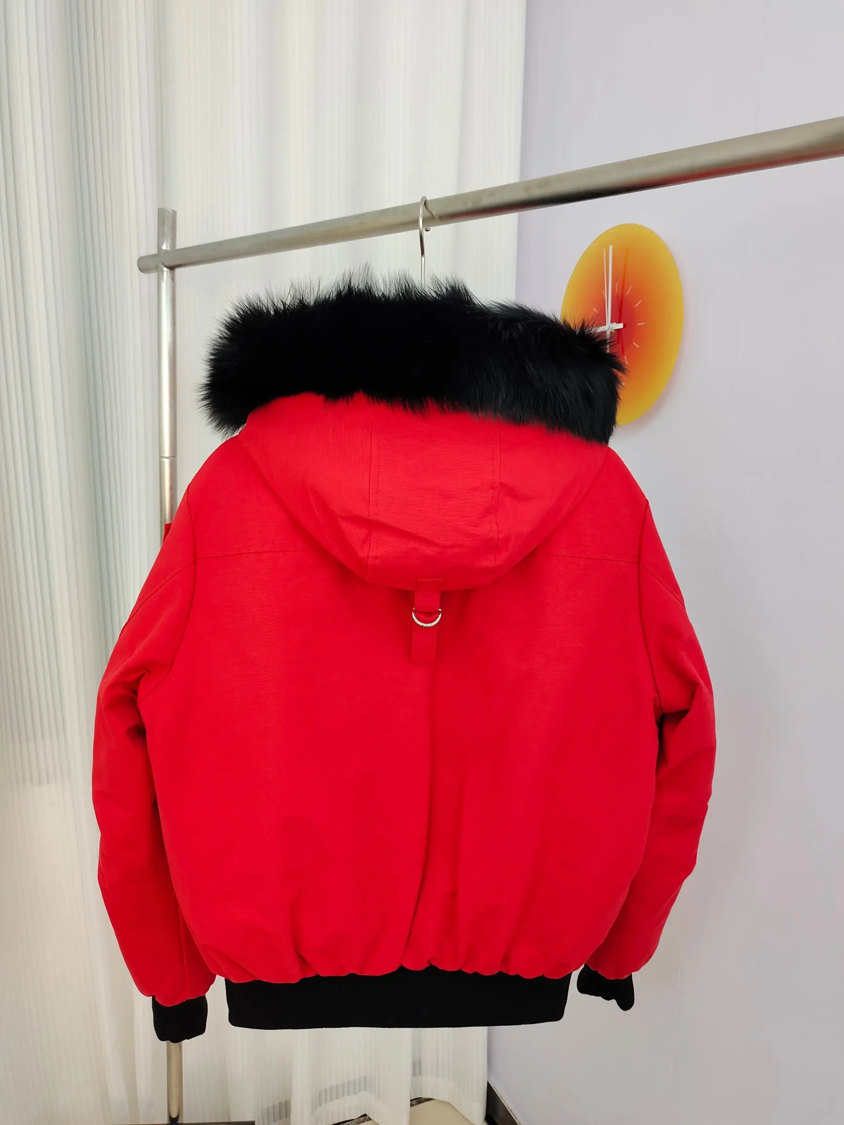 Ballistic Bomber Fur-Trimmed Down Jacket D60022222 — view 2
