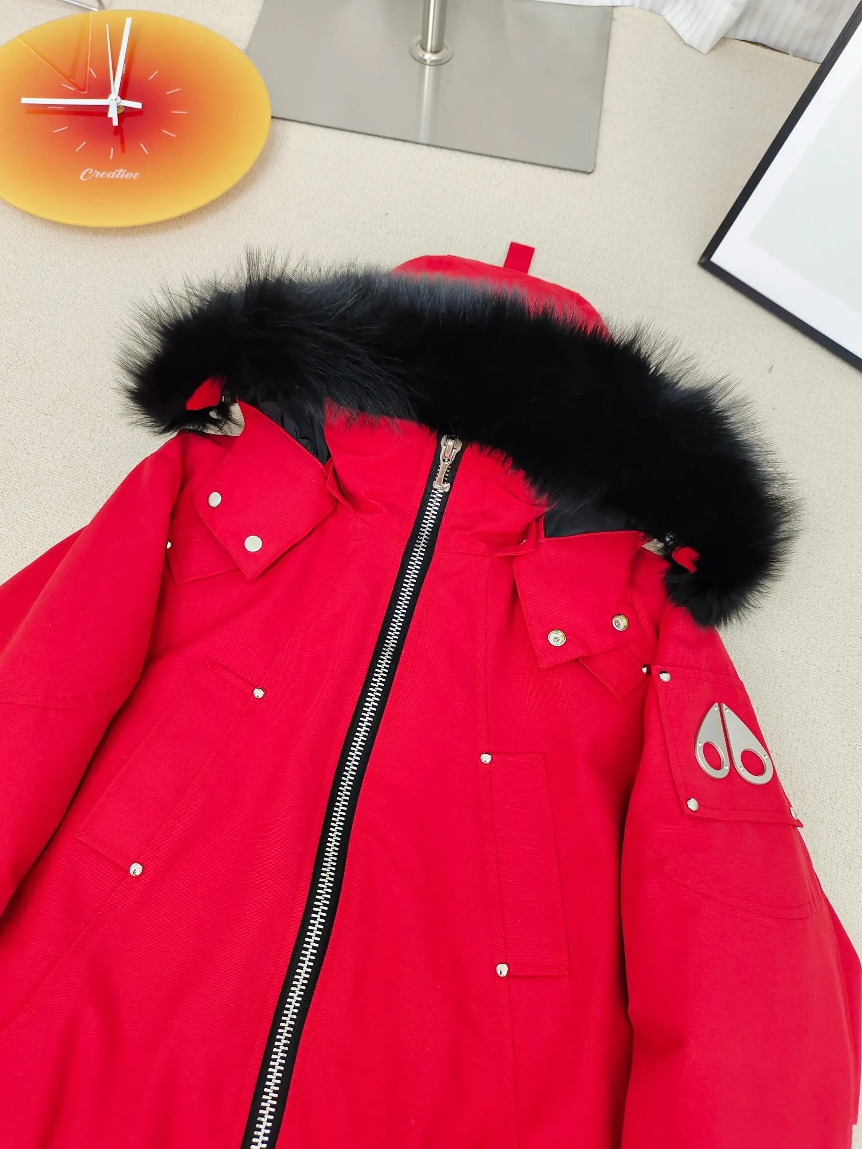 Ballistic Bomber Fur-Trimmed Down Jacket D60022222 — view 3