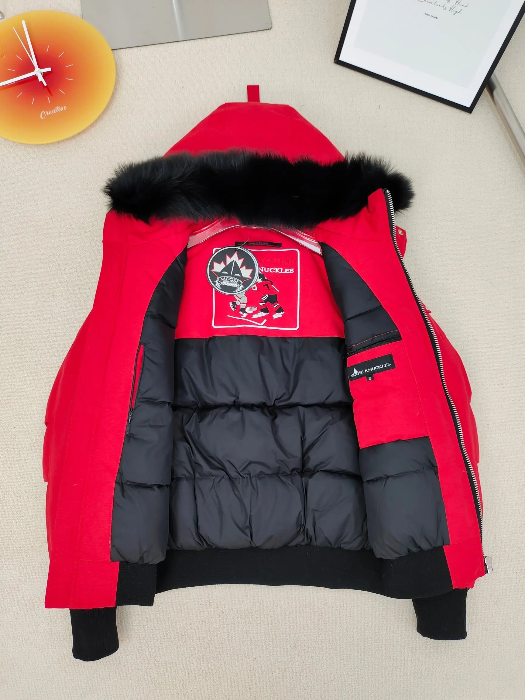 Ballistic Bomber Fur-Trimmed Down Jacket D60022222 — view 7