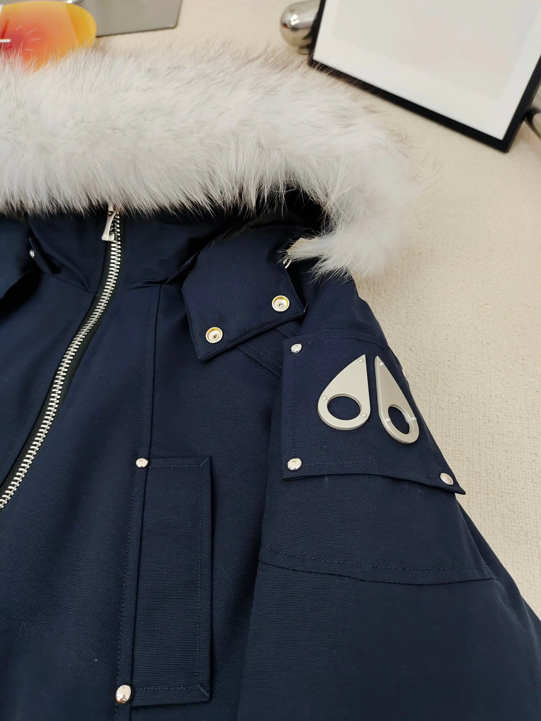 Moose Knuckles Fur-Trimmed Down Bomber Jacket D60022220 — view 5