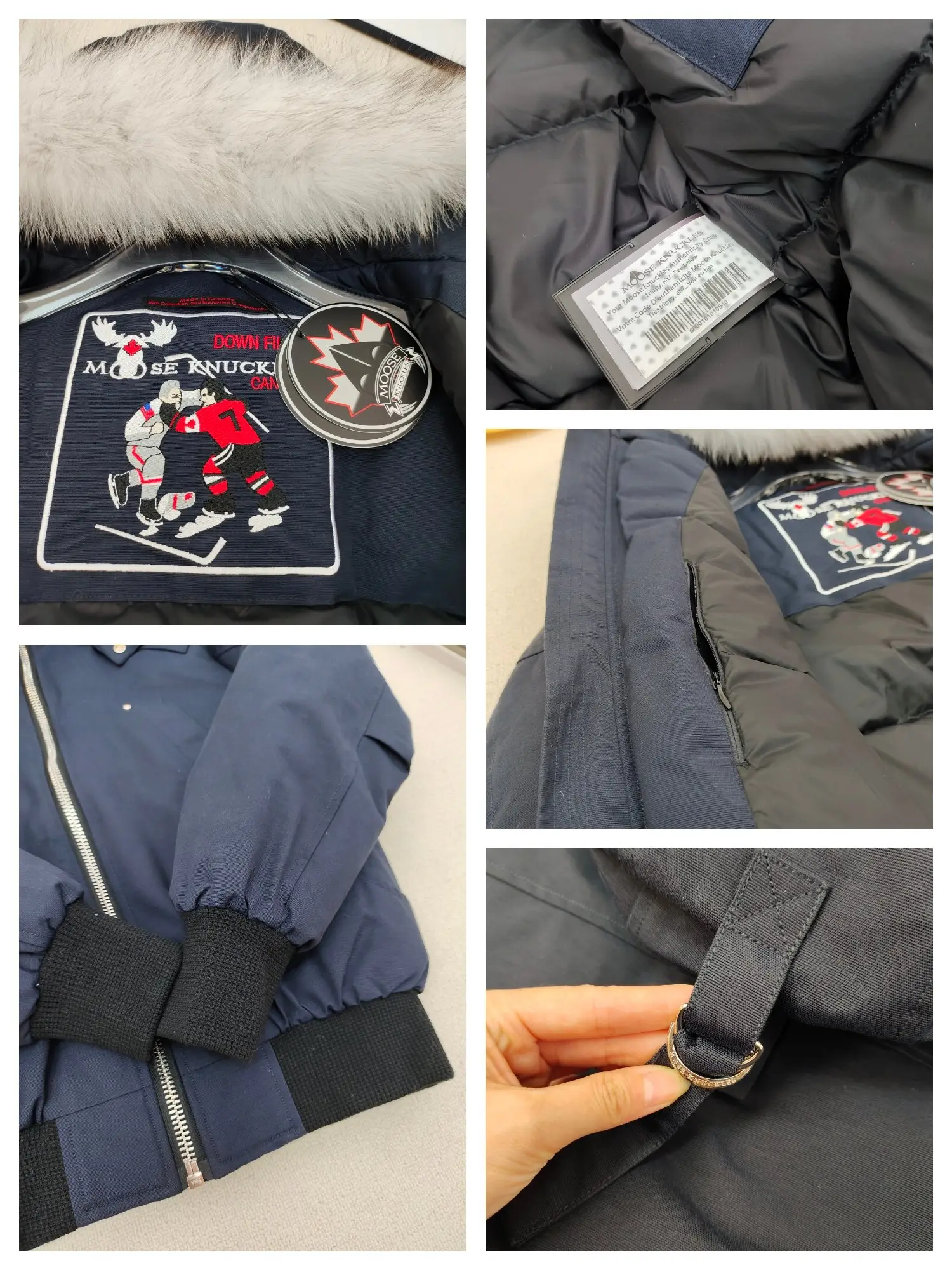 Moose Knuckles Fur-Trimmed Down Bomber Jacket D60022220 — view 9