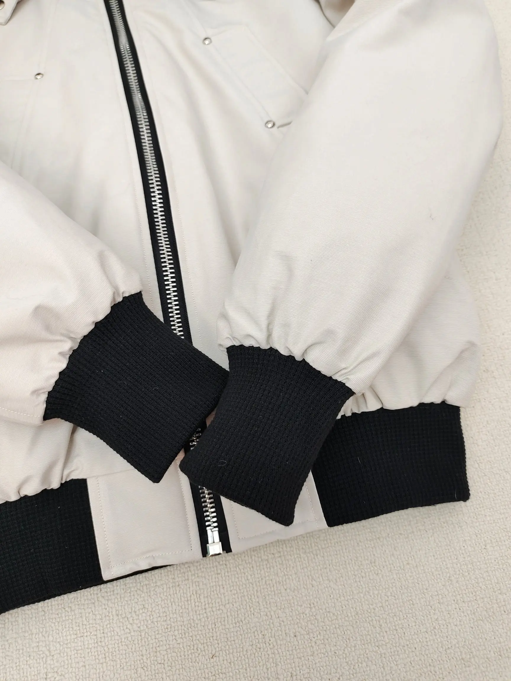 Ballistic Bomber Down Jacket with Fur-Trim Hood D60022221 — view 5