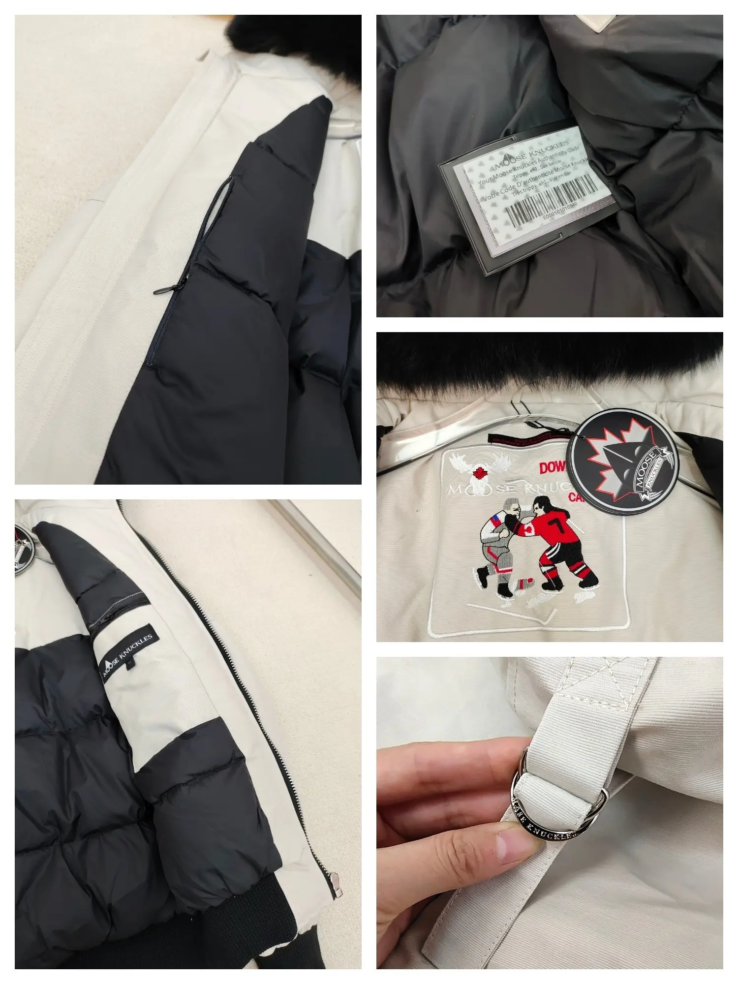 Ballistic Bomber Down Jacket with Fur-Trim Hood D60022221 — view 8