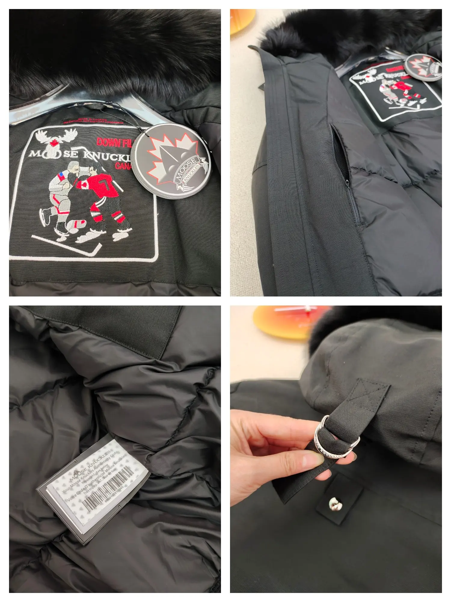 Ballistic Fur-Trimmed Down Bomber Jacket D60022219 — view 9