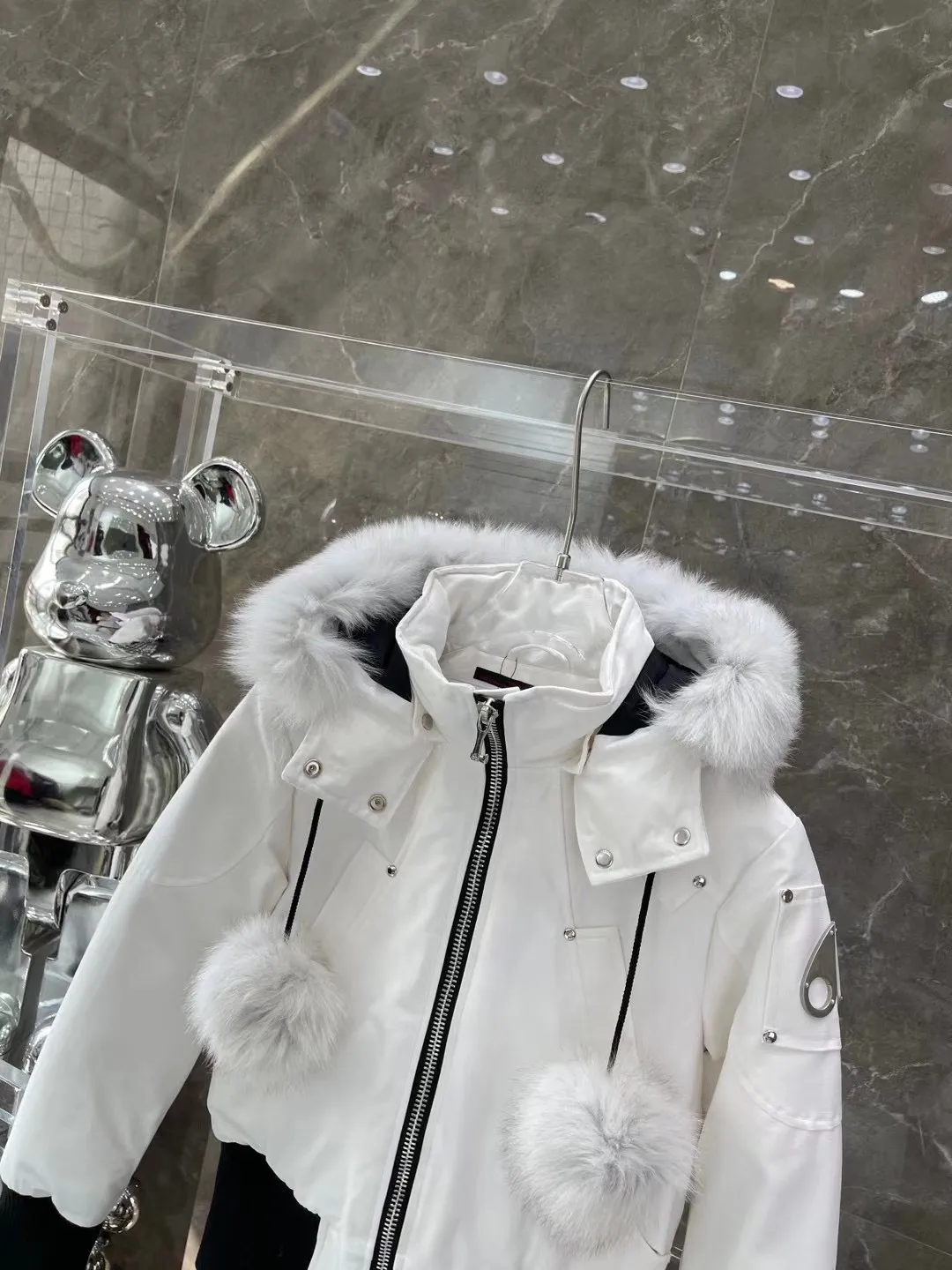 Moose Knuckles Fur-Trimmed Down Bomber Jacket D60022225 — view 2