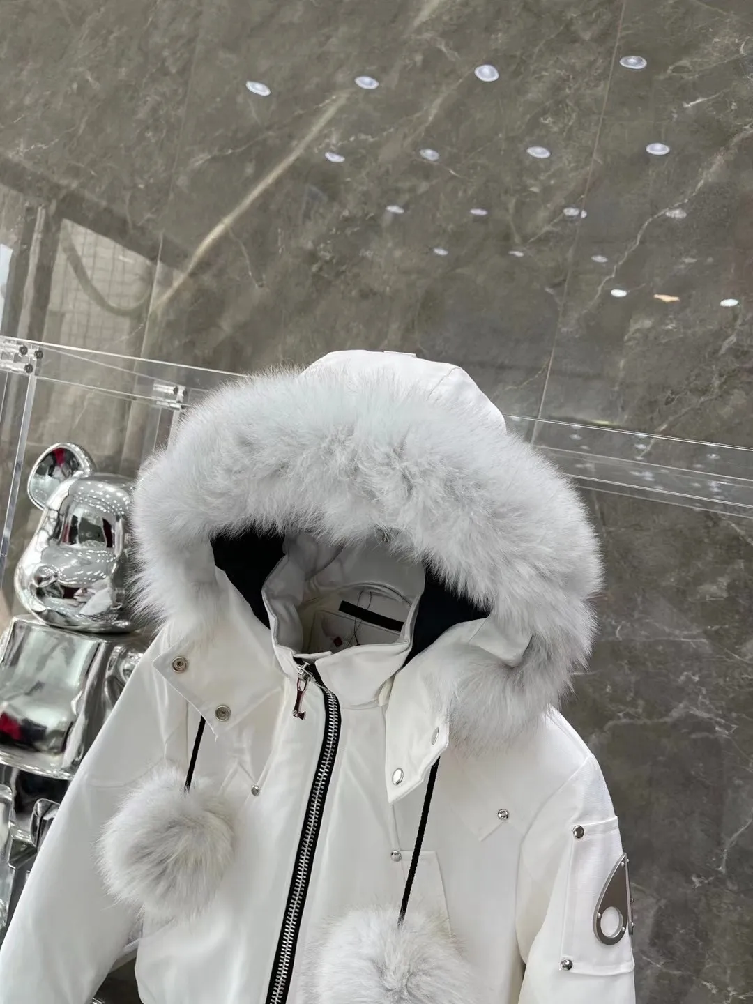Moose Knuckles Fur-Trimmed Down Bomber Jacket D60022225 — view 6