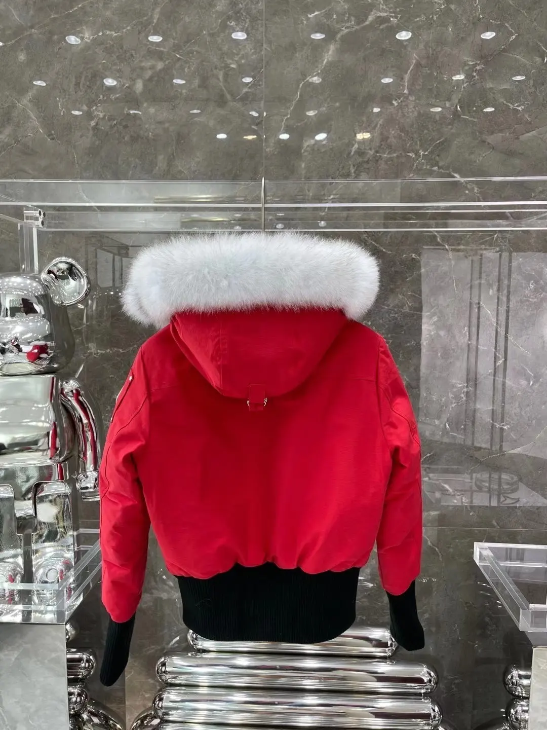 Moose Knuckles Fur-Trimmed Down Bomber Jacket D60022224 — view 9