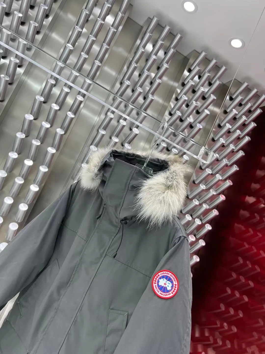 Fur-Trimmed Down-Filled Parka D60022252 — view 3