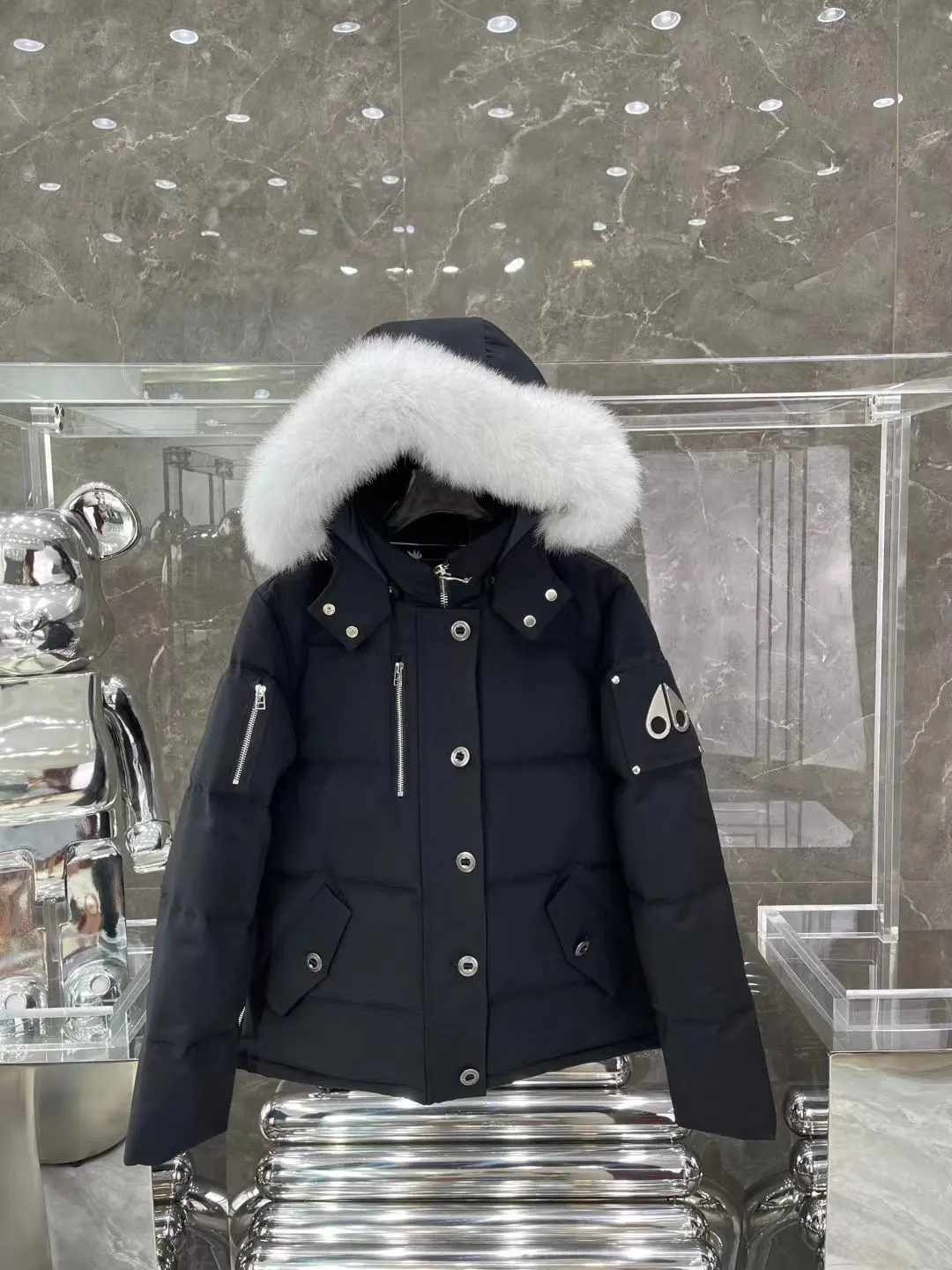Moose Knuckles Fur-Trimmed Down Puffer Jacket D63022215