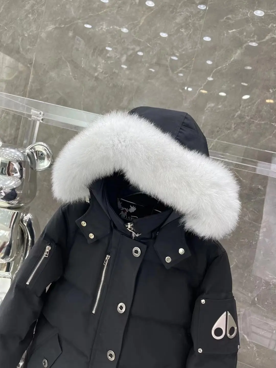 Moose Knuckles Fur-Trimmed Down Puffer Jacket D63022215 — view 2