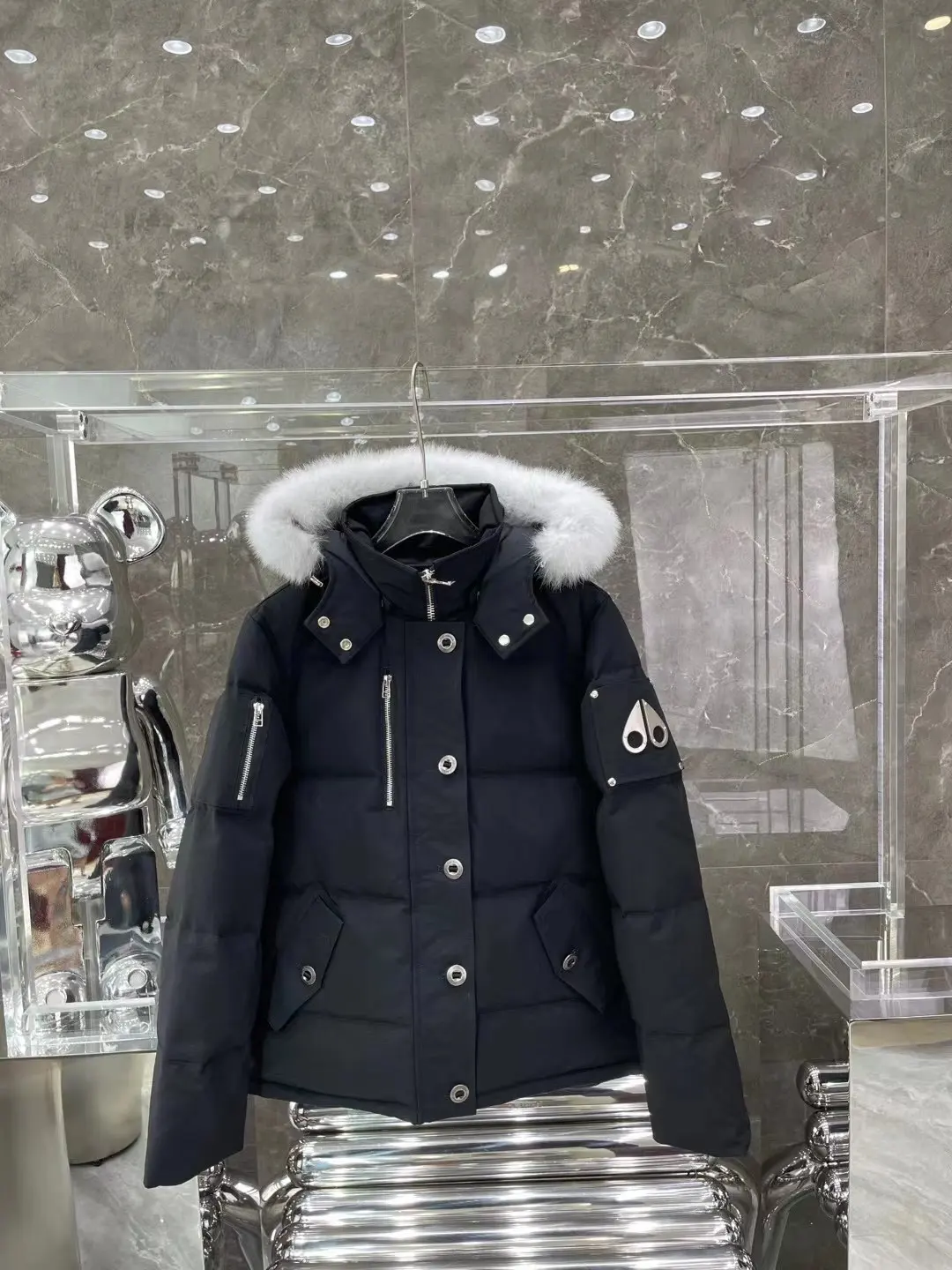 Moose Knuckles Fur-Trimmed Down Puffer Jacket D63022215 — view 3