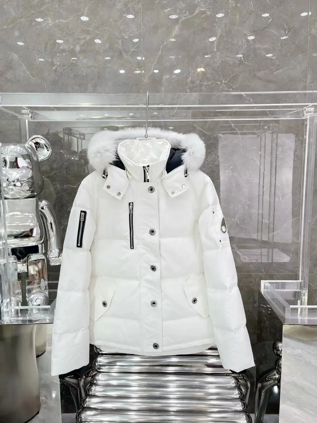 Moose Knuckles Fur-Trimmed Down Puffer Jacket D63022214