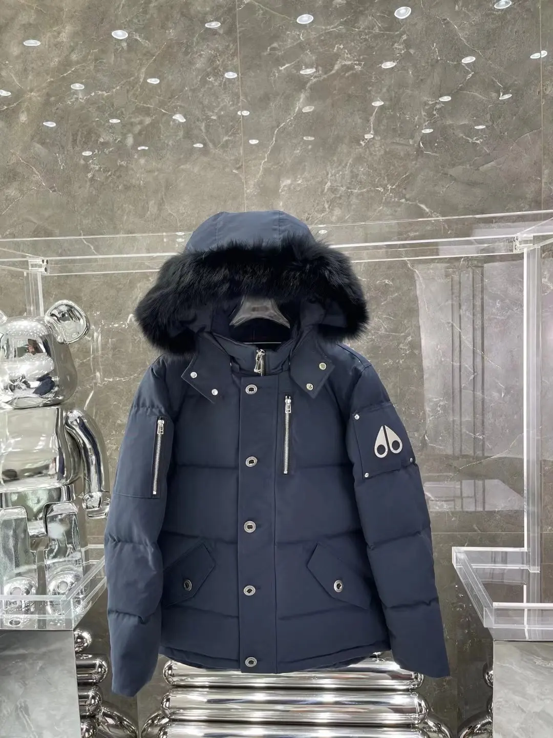 Moose Knuckles Fur-Trimmed Down Puffer Jacket D63022212