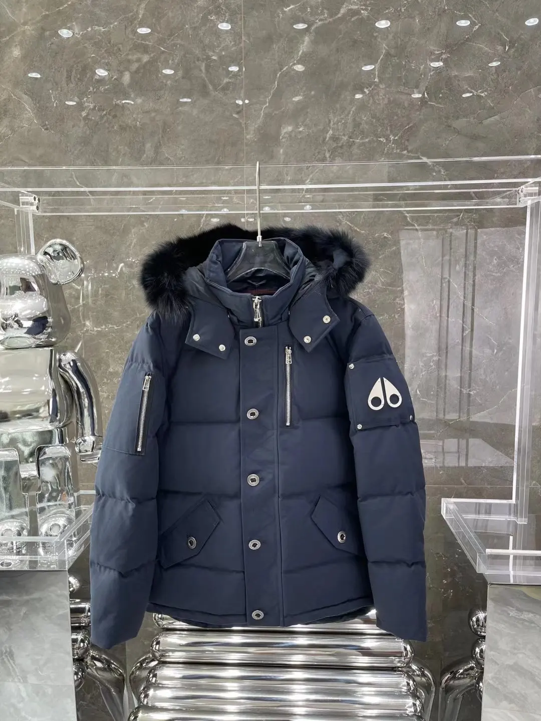 Moose Knuckles Fur-Trimmed Down Puffer Jacket D63022212 — view 4