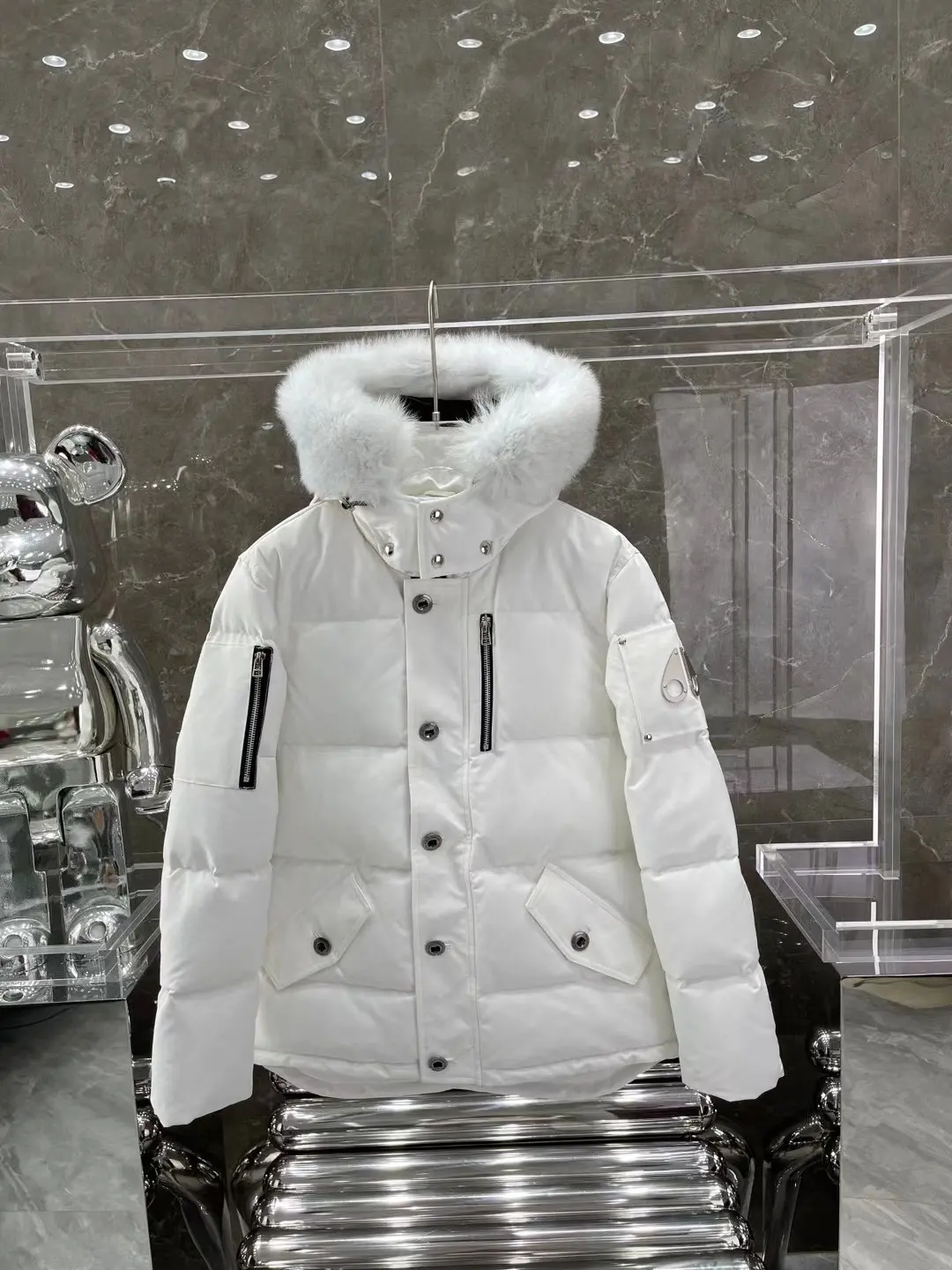 Moose Knuckles Fur-Trimmed Down Puffer Jacket D63022210